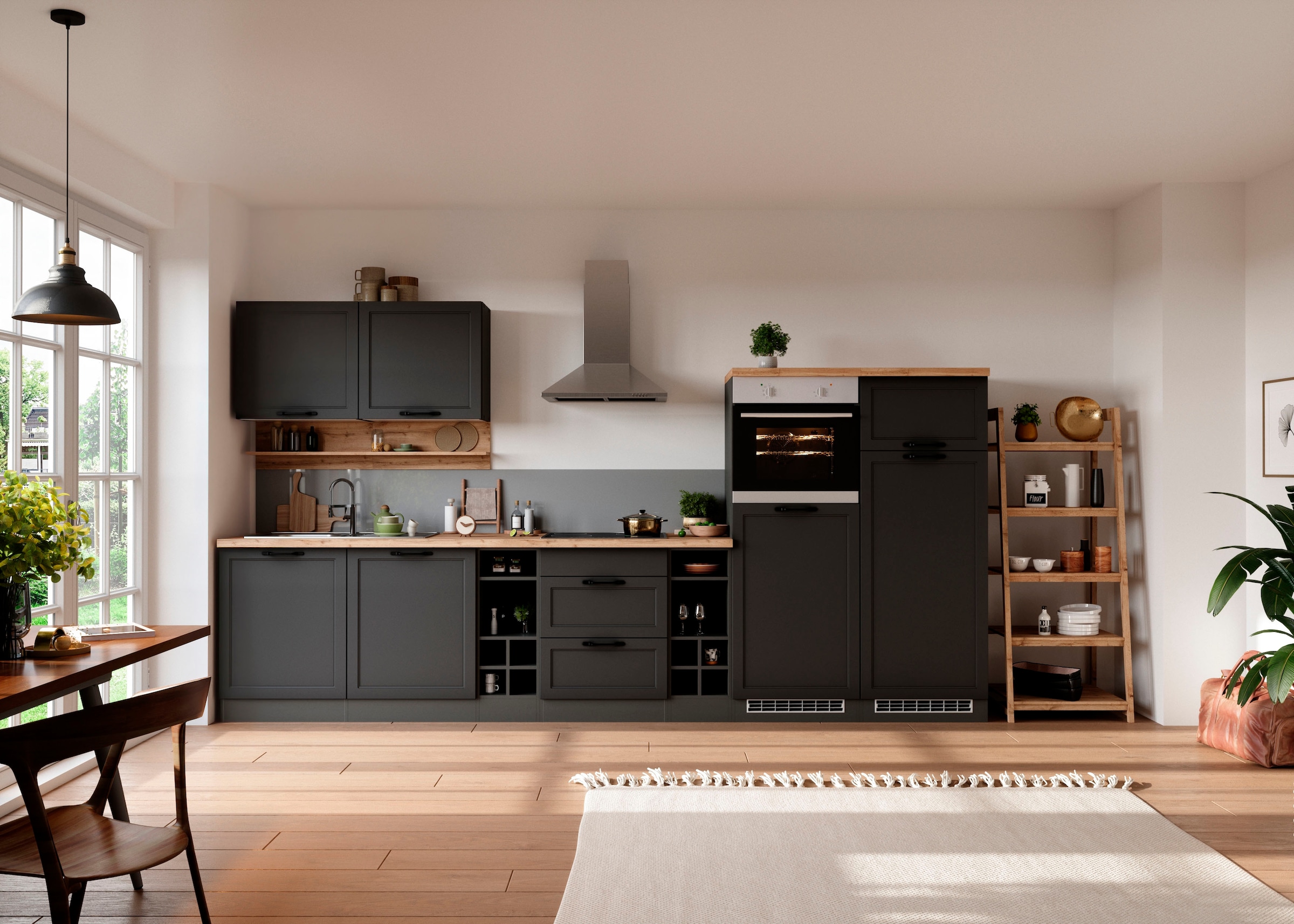 KOCHSTATION Armoire d'encastrement pour table de cuisson »KS-Lana« largeur 120 cm
