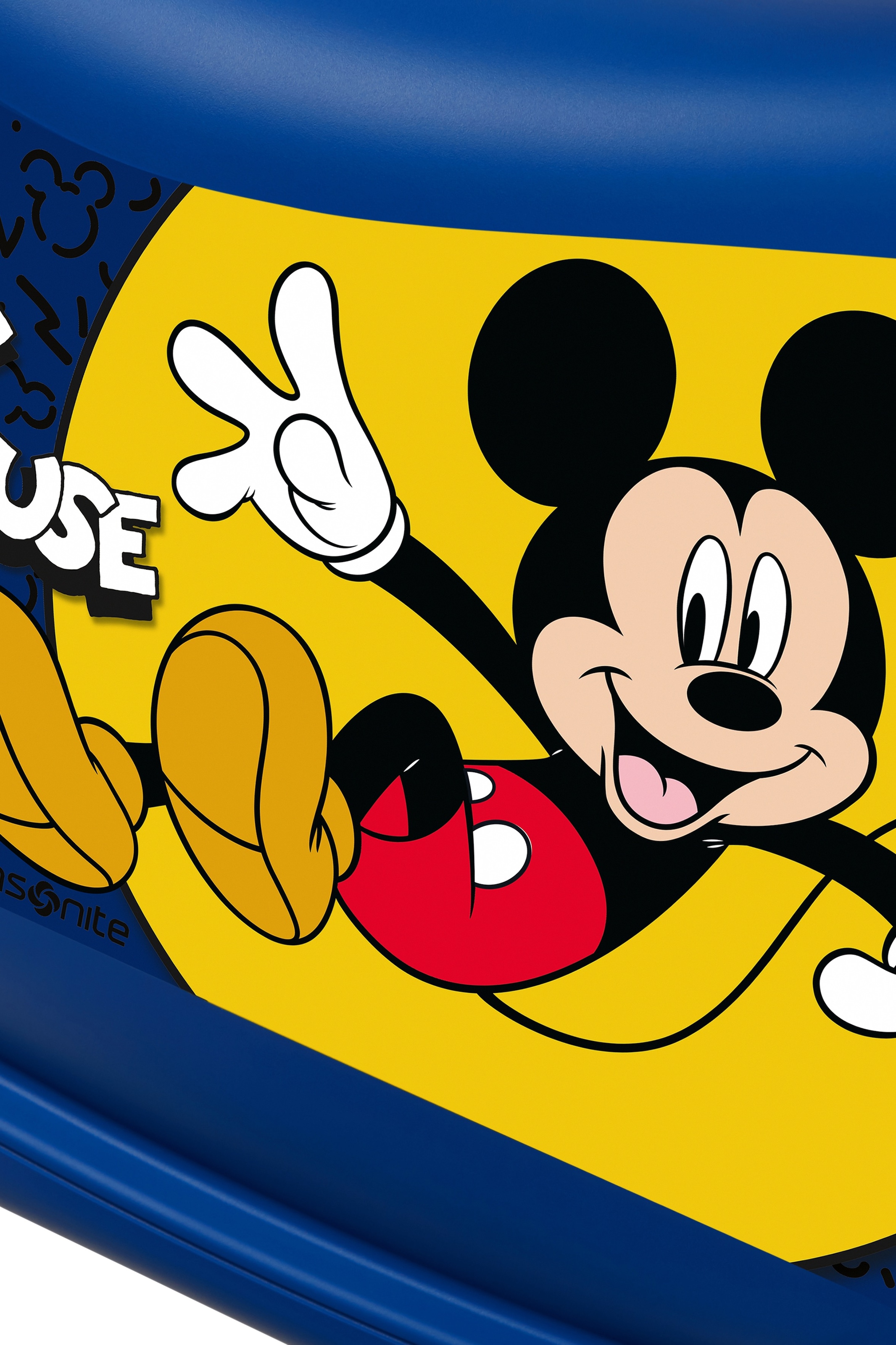 Samsonite Valise pour enfants »DREAM2GO DISNEY, MICKEY HAPPY« 30 litre 4 Rollen en polypropylène, avec sangle de maintien, avec sangles croisées dans le compartiment principal
