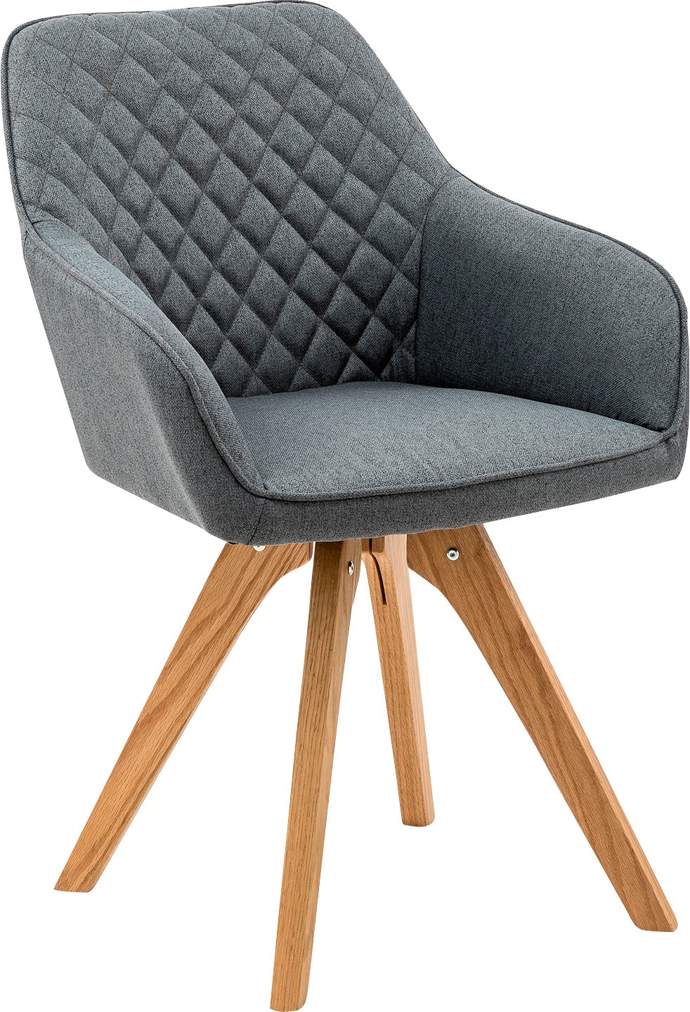 SalesFever Ensemble de salle à manger »Växjö - Elegant gestaltete Sitzgruppe« Set, 5 cuis tlg. bestehend aus 4 modernen Polsterstühlen und einem 180 cm breiten Tisch