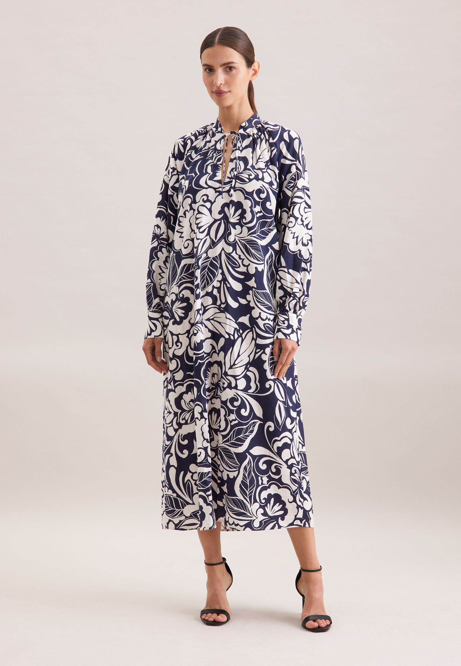 seidensticker Sommerkleid 1/1 V-Neck Druck