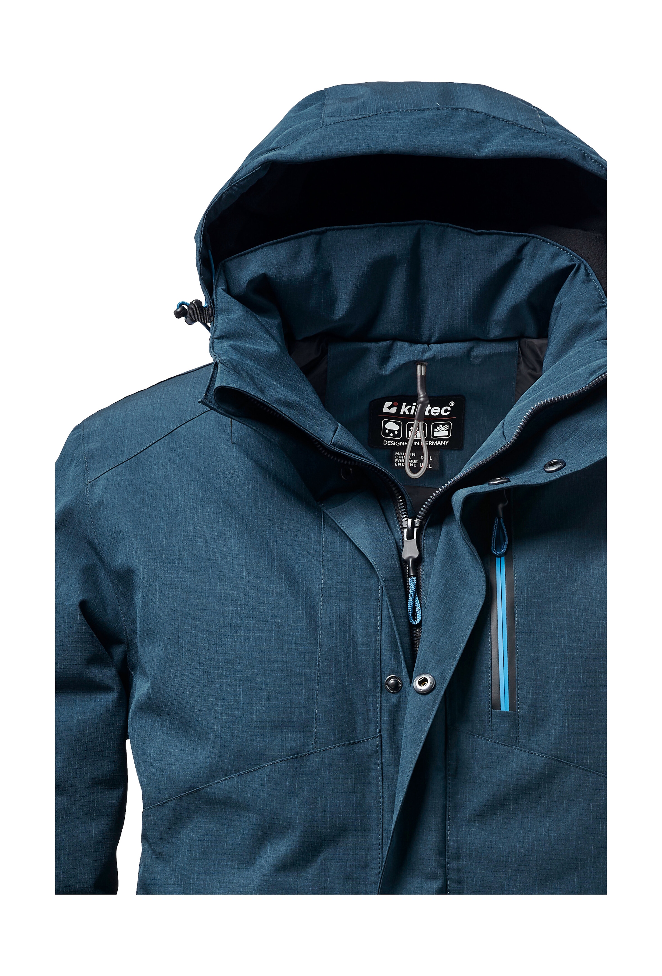 Killtec Outdoorjacke »KOW 161 MN JCKT« Wasser- und winddichte Funktionsjacke mit abnehmbarer Kapuze