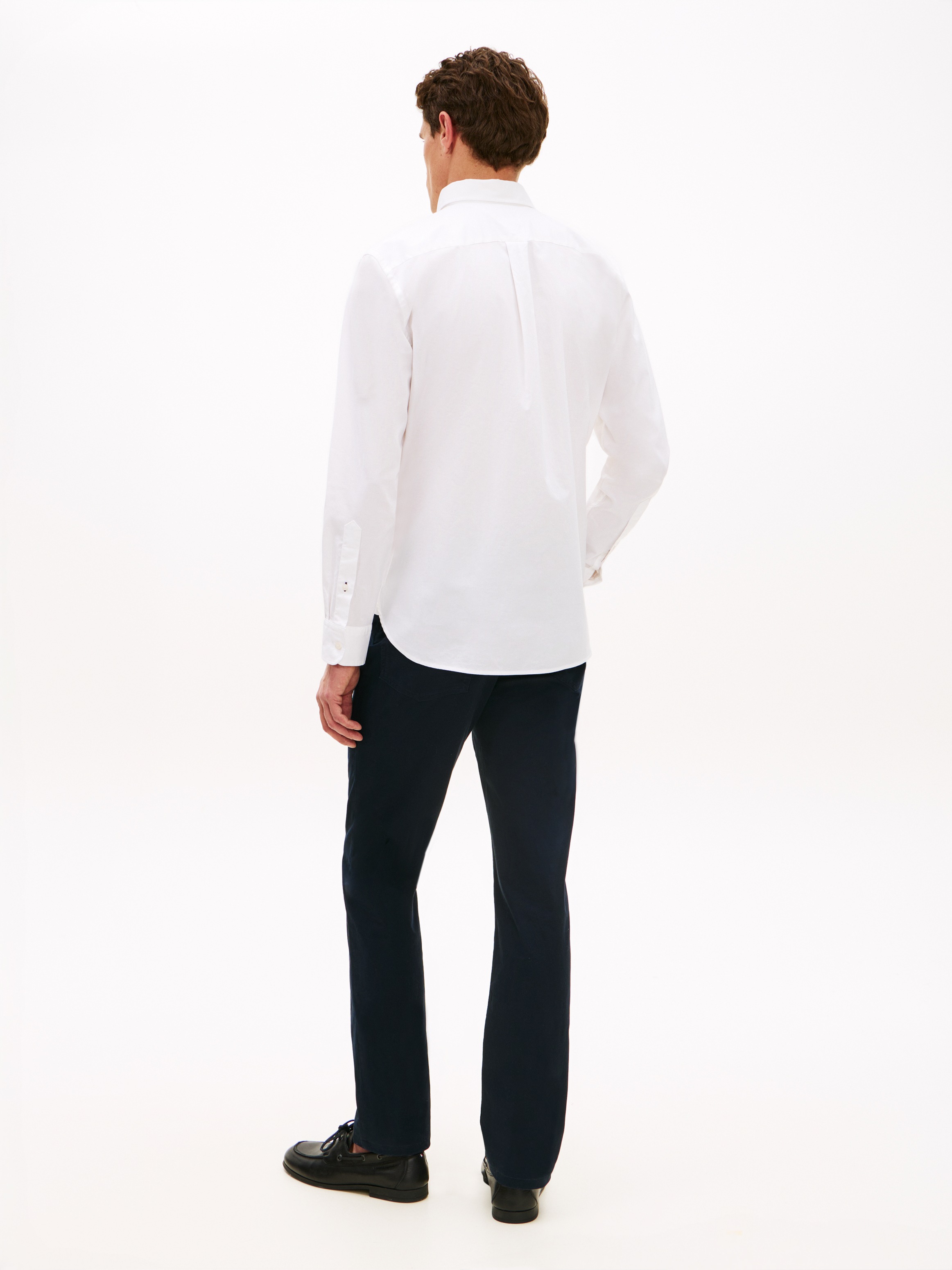 Tommy Hilfiger Langarmhemd »LIGHT OXFORD SOLID Slim Fit«