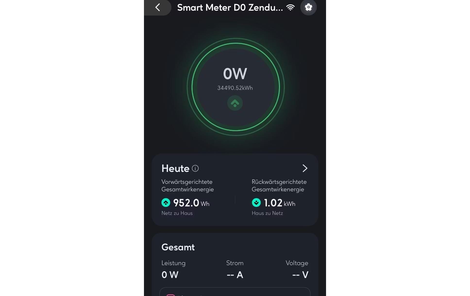 Zendure Appareil de mesure des coûts énergétiques »Smart Meter D0«