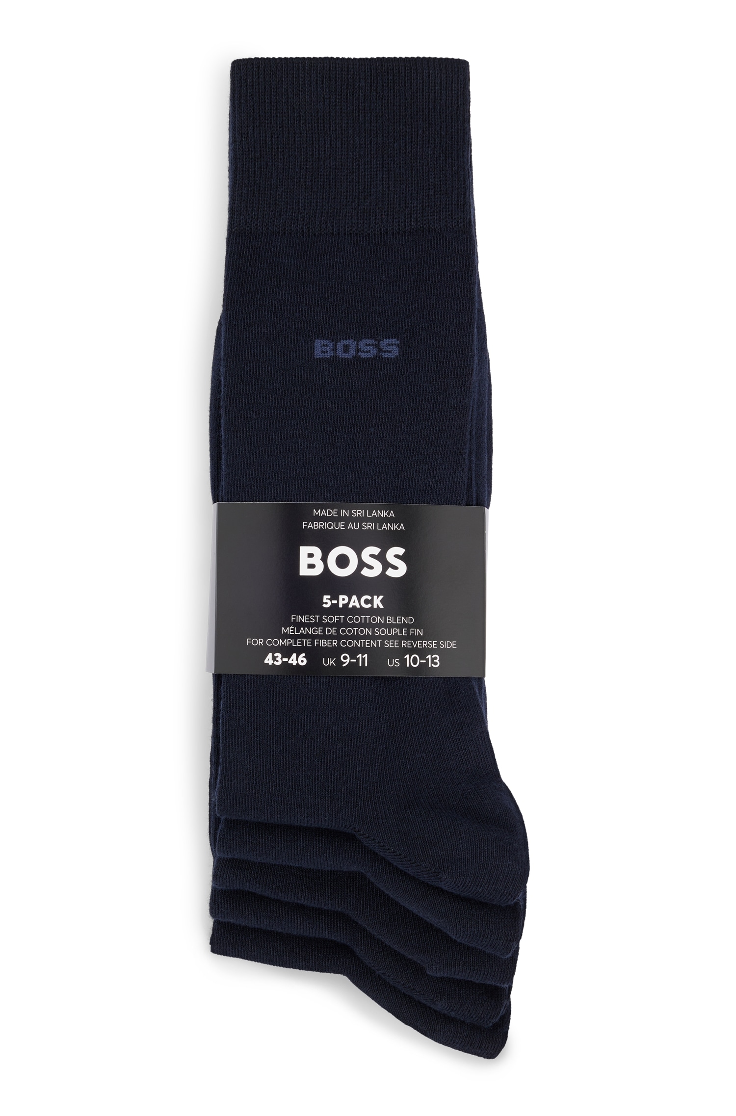BOSS Businesssocken »5P RS Uni Col CC« Packung, 5er, 5 Stk. tlg. mit BOSS Schriftzug