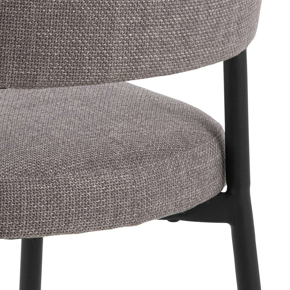 ACTONA GROUP Esszimmerstuhl »Edina 2er Set, Stoff - bequem & stilvoll, mehrere Farben, moderne« () Gepolstert, weicher Bezug & hoher Sitzkomfort, schwarze Stahlbeine