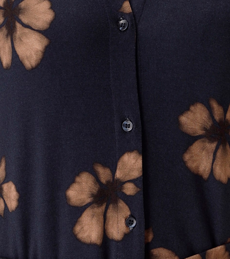 Aniston SELECTED Robe midi avec imprimé fleurs et lien amovible - NOUVELLE COLLECTION