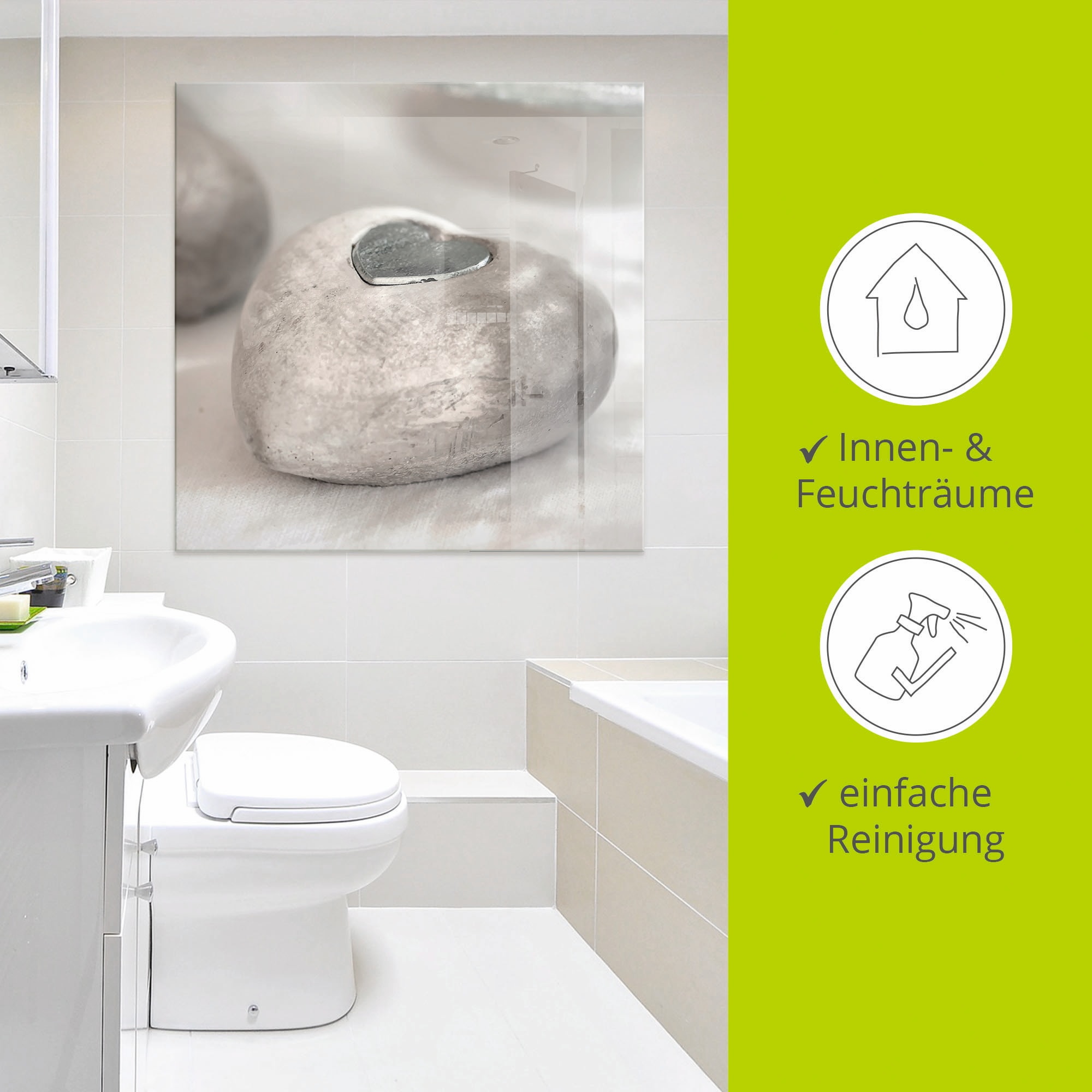 Artland Tableau en verre »Herzen« 1 cuis tlg. in verschiedenen Grössen