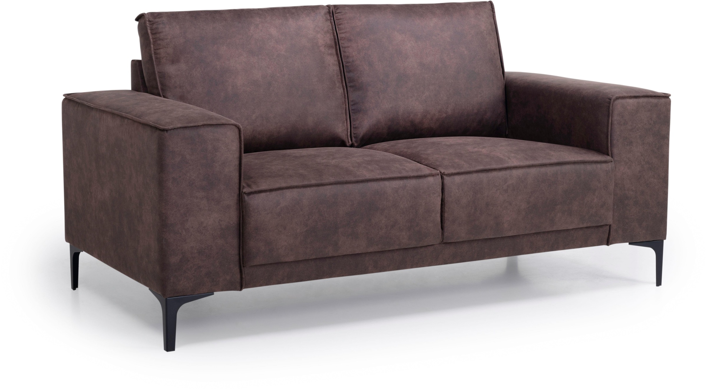 GOODproduct 2-places »OLAND Luxus-Microfaser, Sofa, B: 164 cm, Skandi-Design« 164 cm, suspension à vagues, design scandinave, pieds en métal