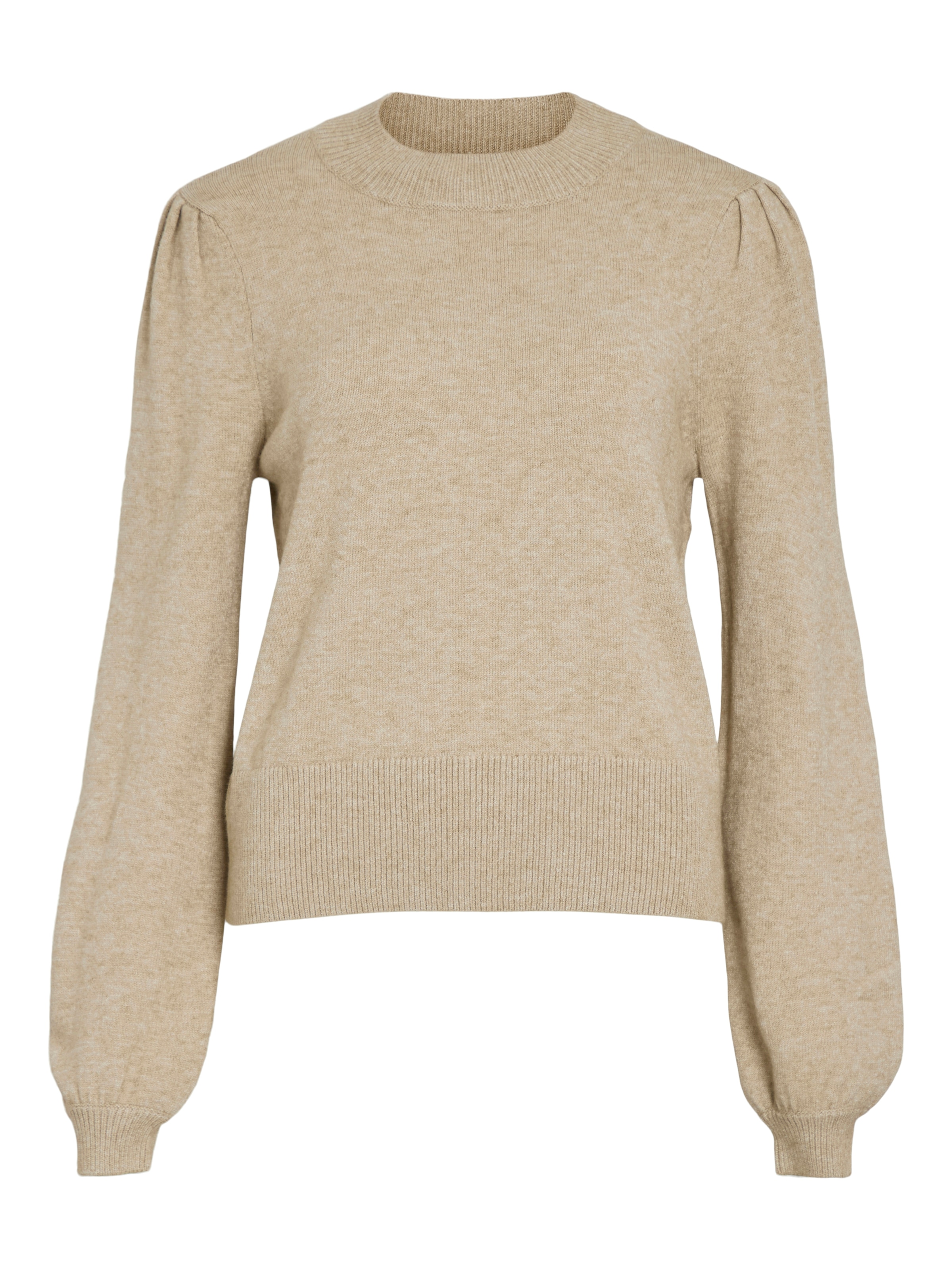 Vila Pull à col rond »VIRIL TURTLE-NK BALLOON L/S TOP - NOOS« mélange de matériaux, coupe régulière