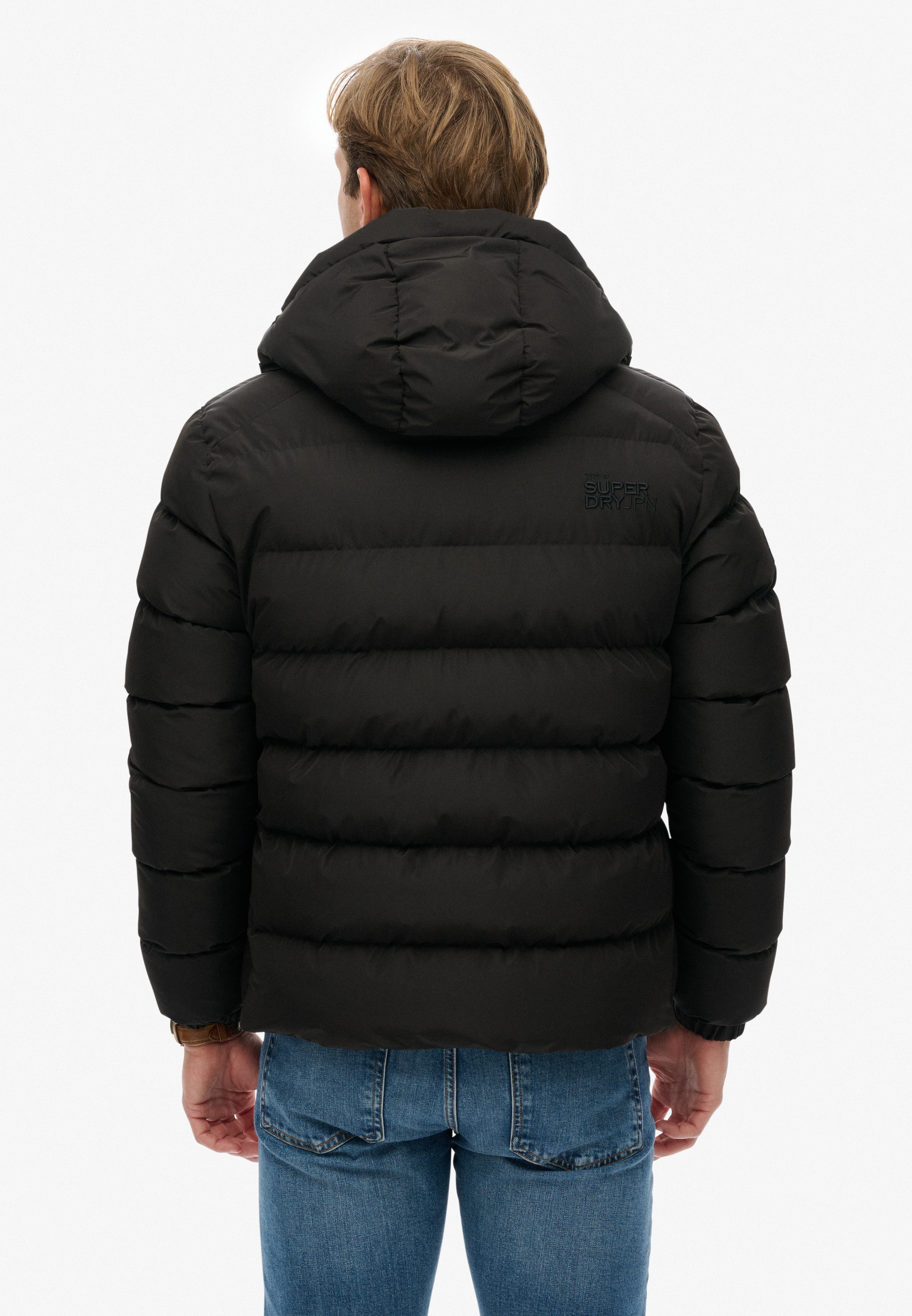Superdry Steppjacke »HOODED SPORTS PUFFER JACKET« mit Kapuze
