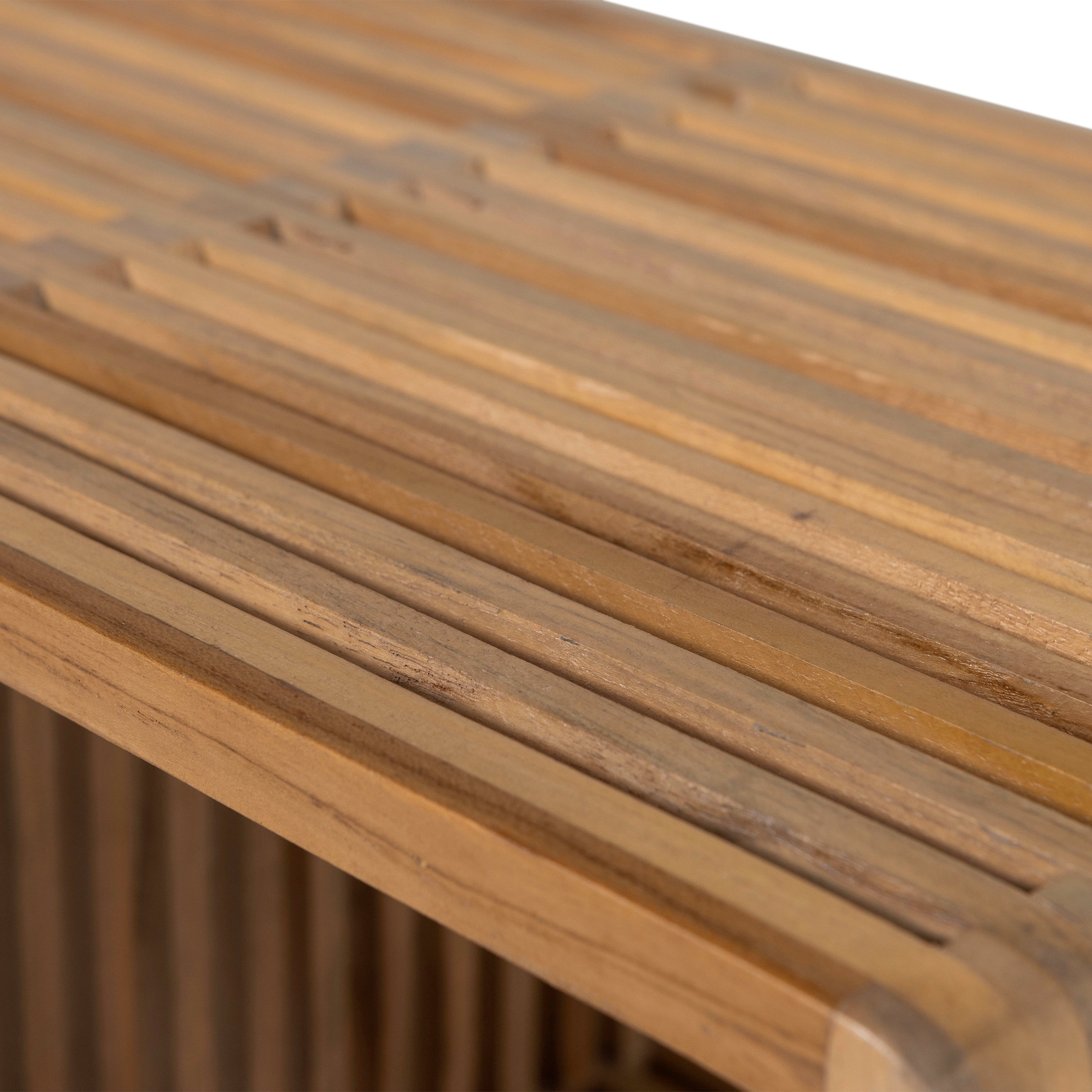WOOOD Table d'appoint »Jasmijn aus recyceltem Teakholz als 2er-Set B 50 x T 45 x H 41 cm« Ensemble, 2 cuis tlg. lot de 2, surface facile d'entretien, usage exclusivement intérieur
