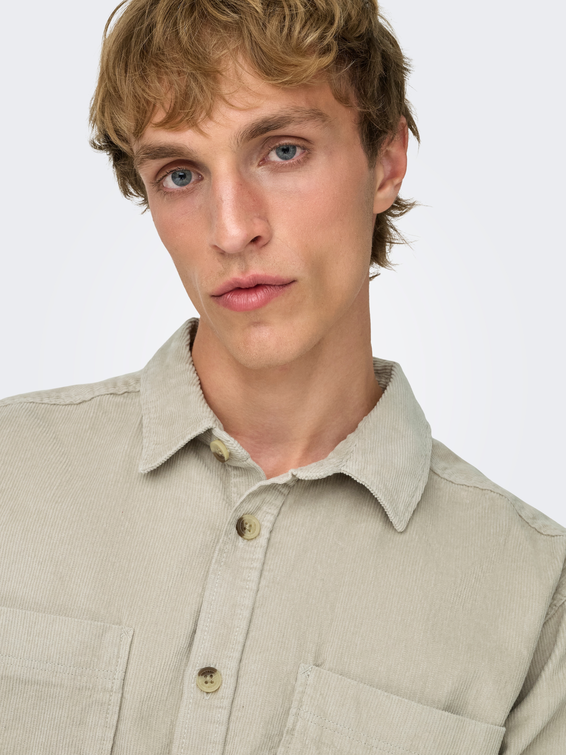 ONLY & SONS Langarmhemd »OS ONSALP RLX 2PKT WASHD COR«
