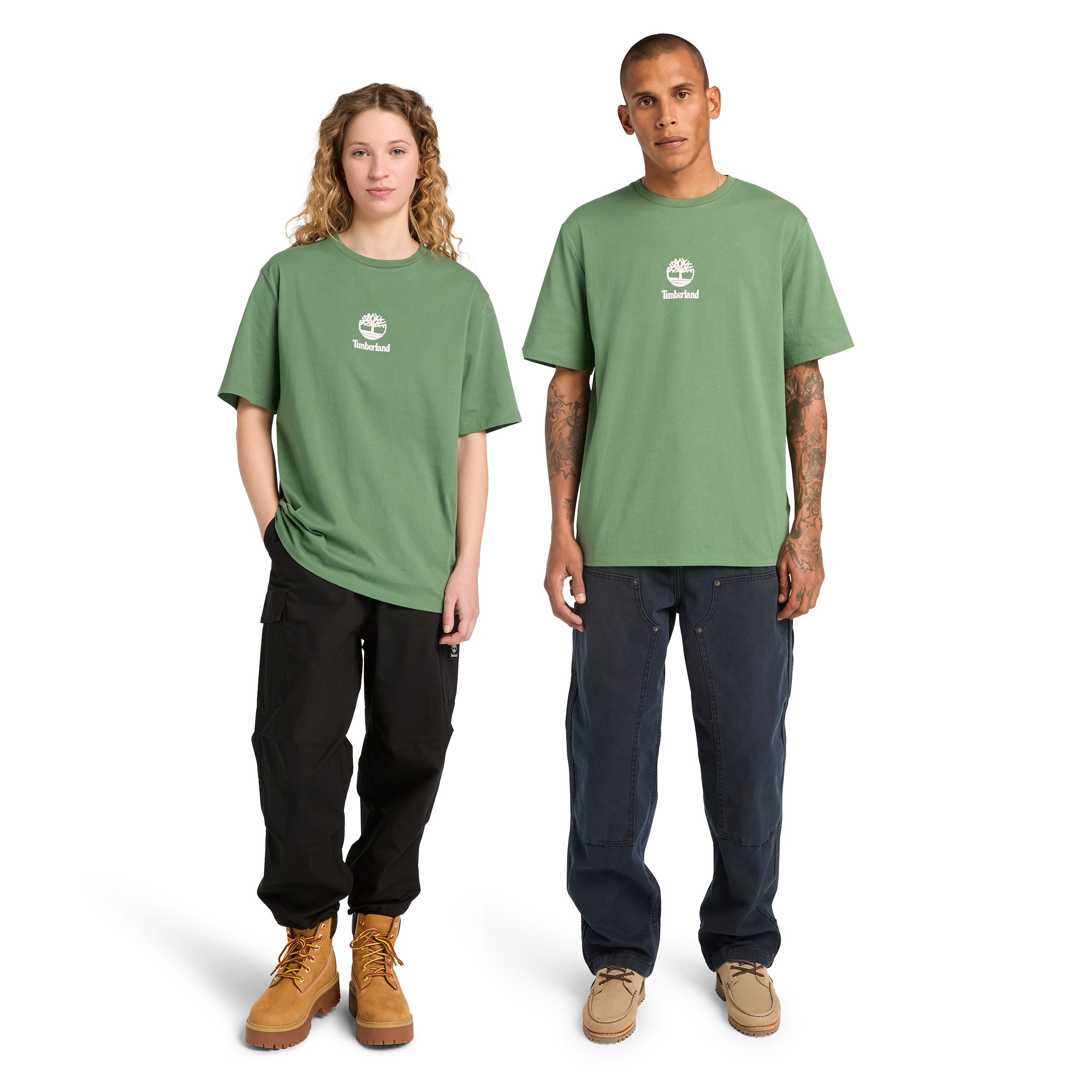 Timberland T-Shirt »Print Stack Logo Short Sleeve Tee« sportlicher Schnitt, Kurzarm, für Sportmode und Casualmode
