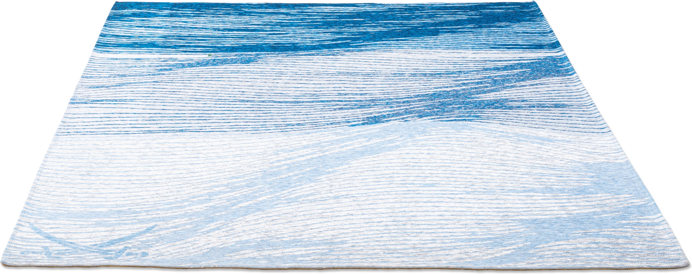 Sansibar Tapis »Keitum 007« Rectangulaire 3 mm Höhe tissu plat, design moderne à vagues & sabres croisés