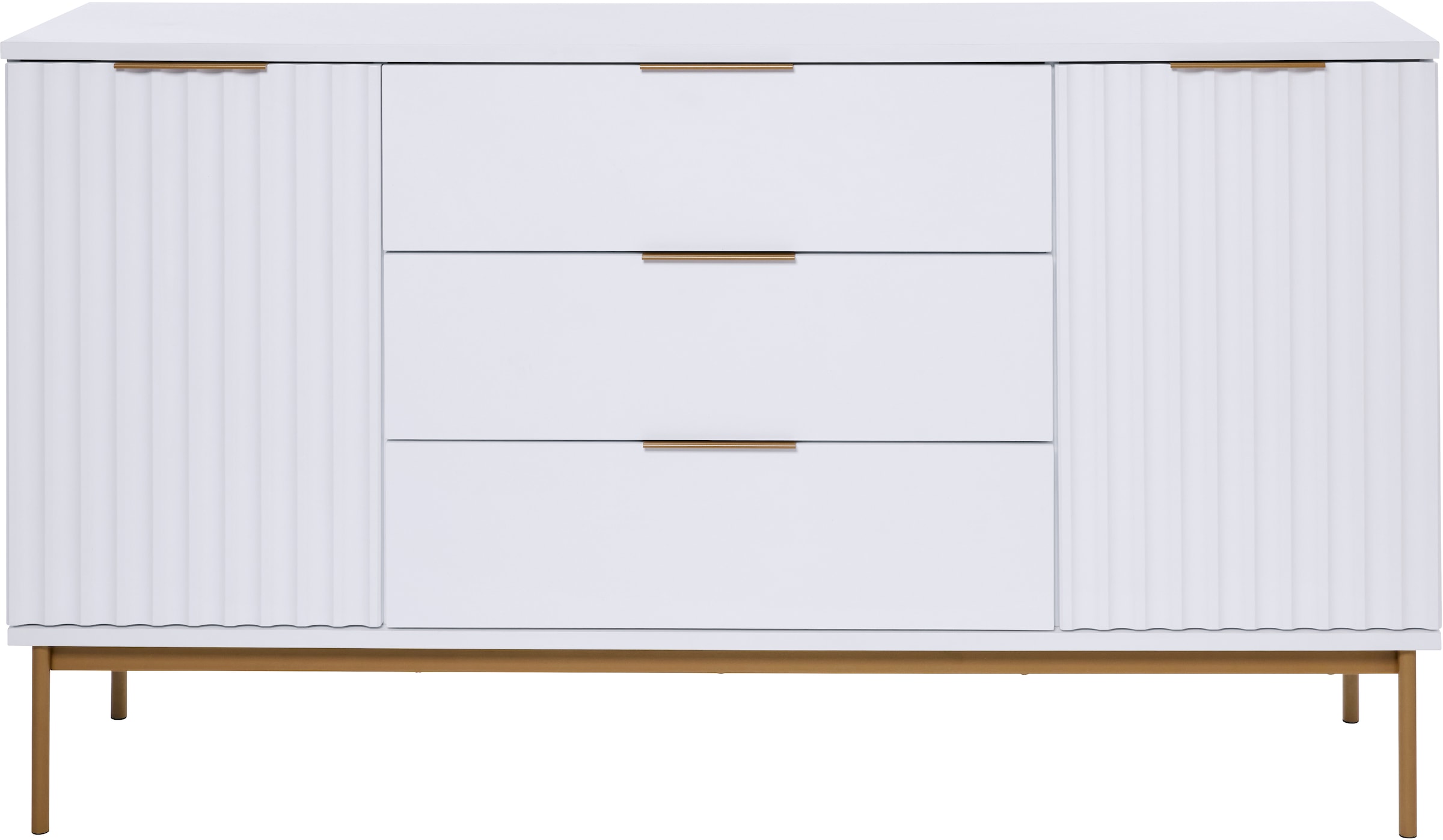 Jahnke Sideboard »CARVE SB 150« 1 Stk. tlg. Sideboard, raffiniertes Design, edler Gold-Look, Breite 150 cm