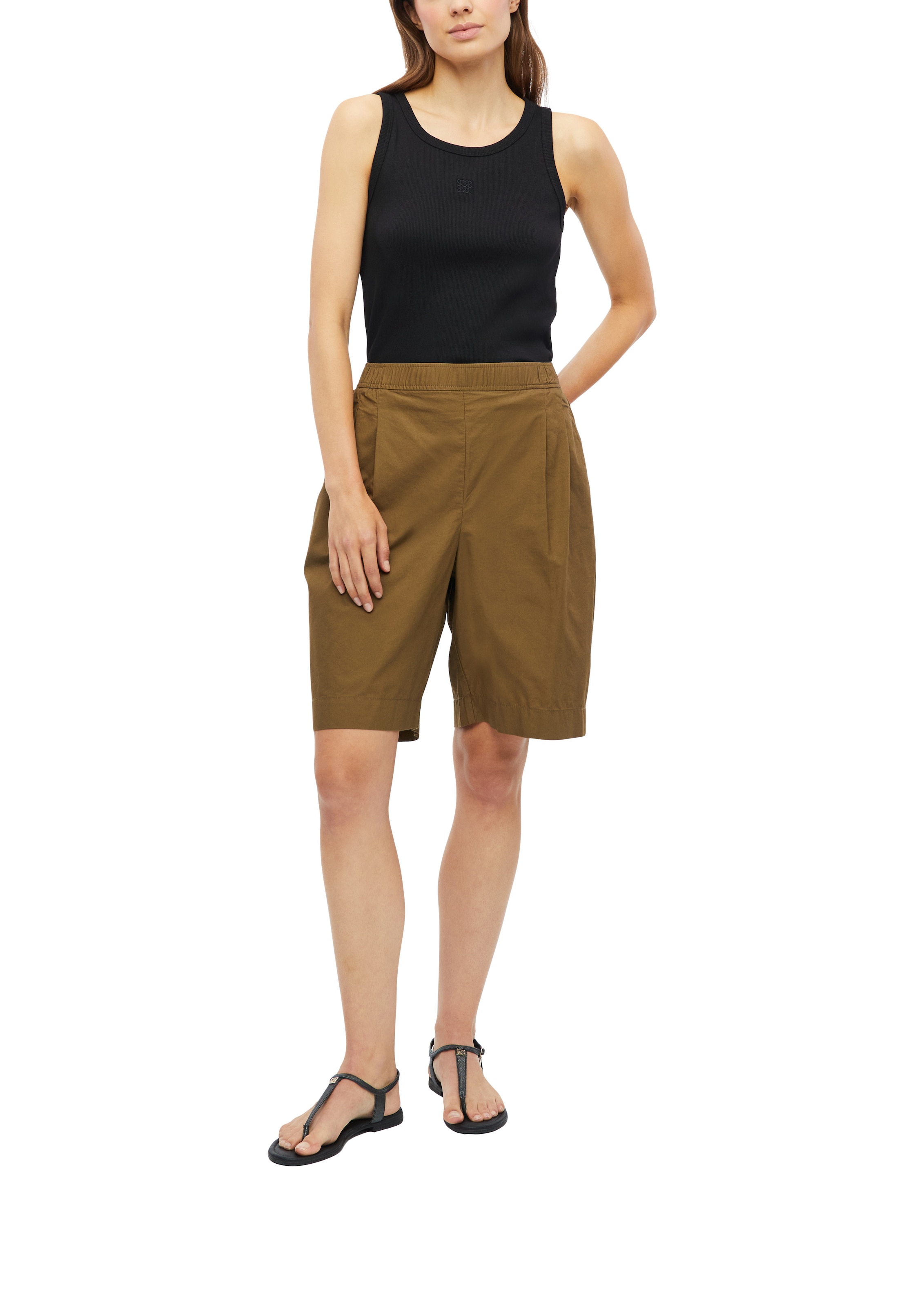 s.Oliver Bermuda  Short long avec ceinture élastique