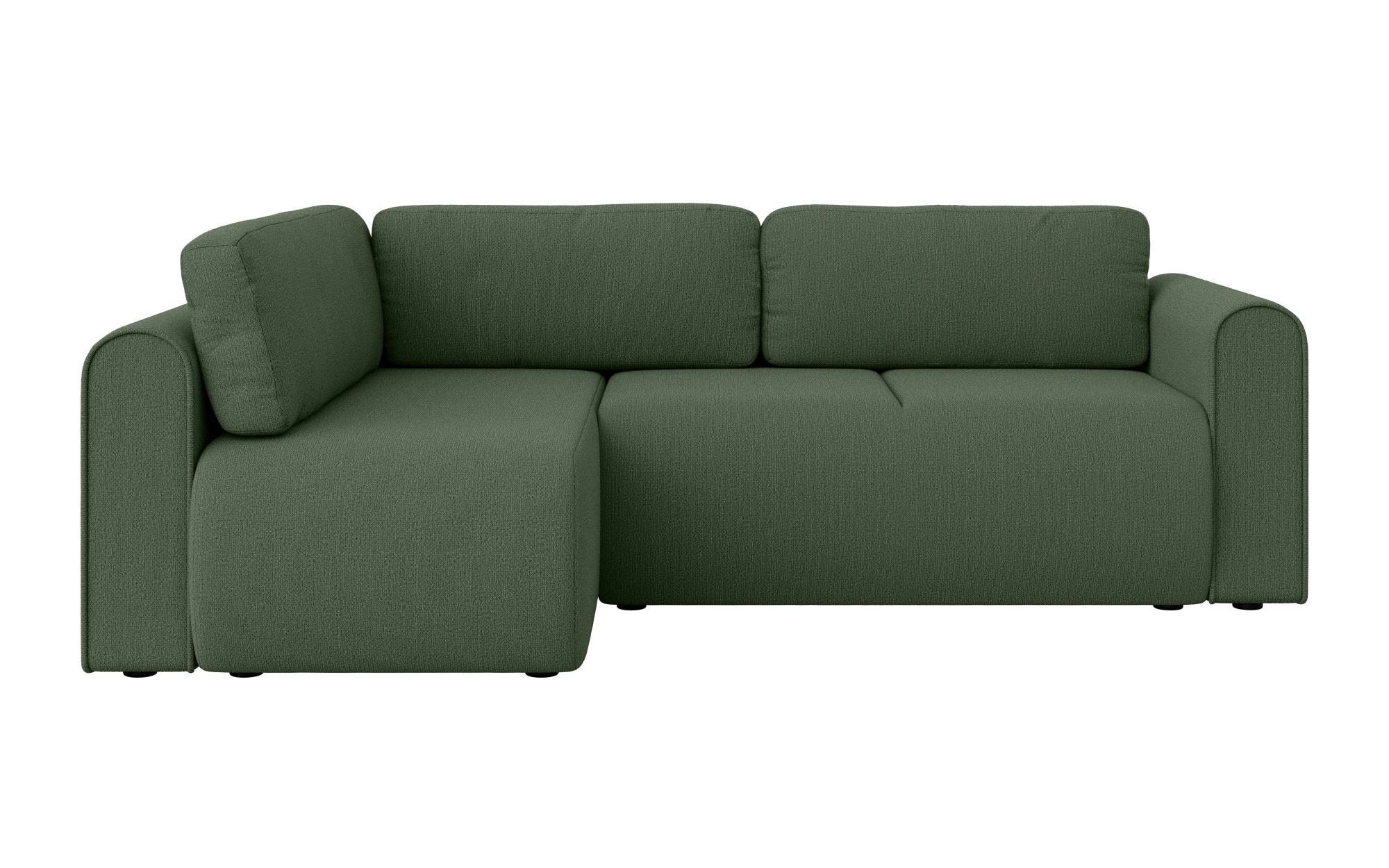 INOSIGN Canapé d'angle »Zacharia wahlweise Schlafsofa mit Bettkasten, B/T/H 250/166/86 cm« L-Form mit Wellenunterfederung, Ottomane rechts oder links bestellbar
