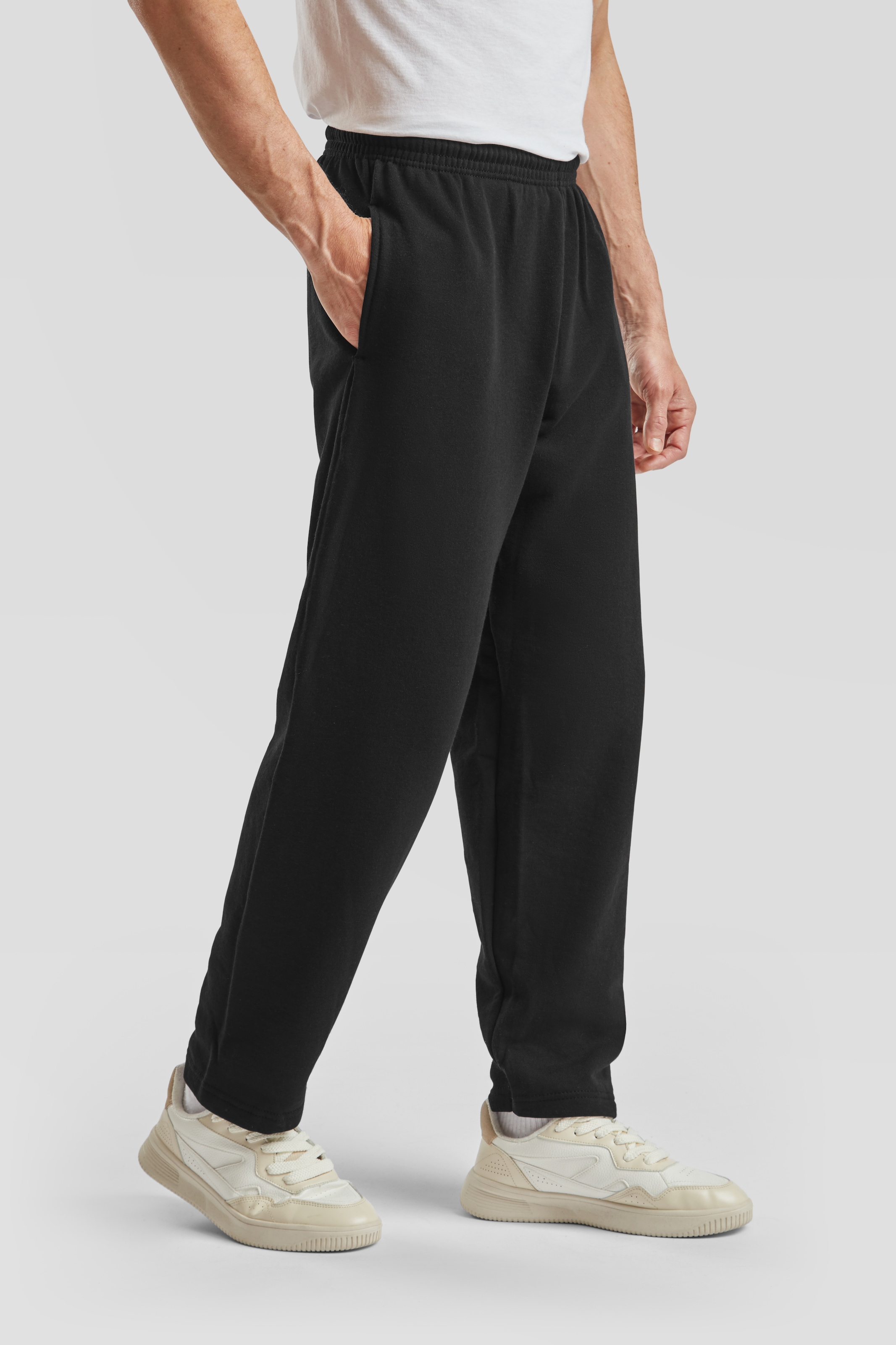Fruit of the Loom Sweathose  Jogger mit offenem Beinabschluss