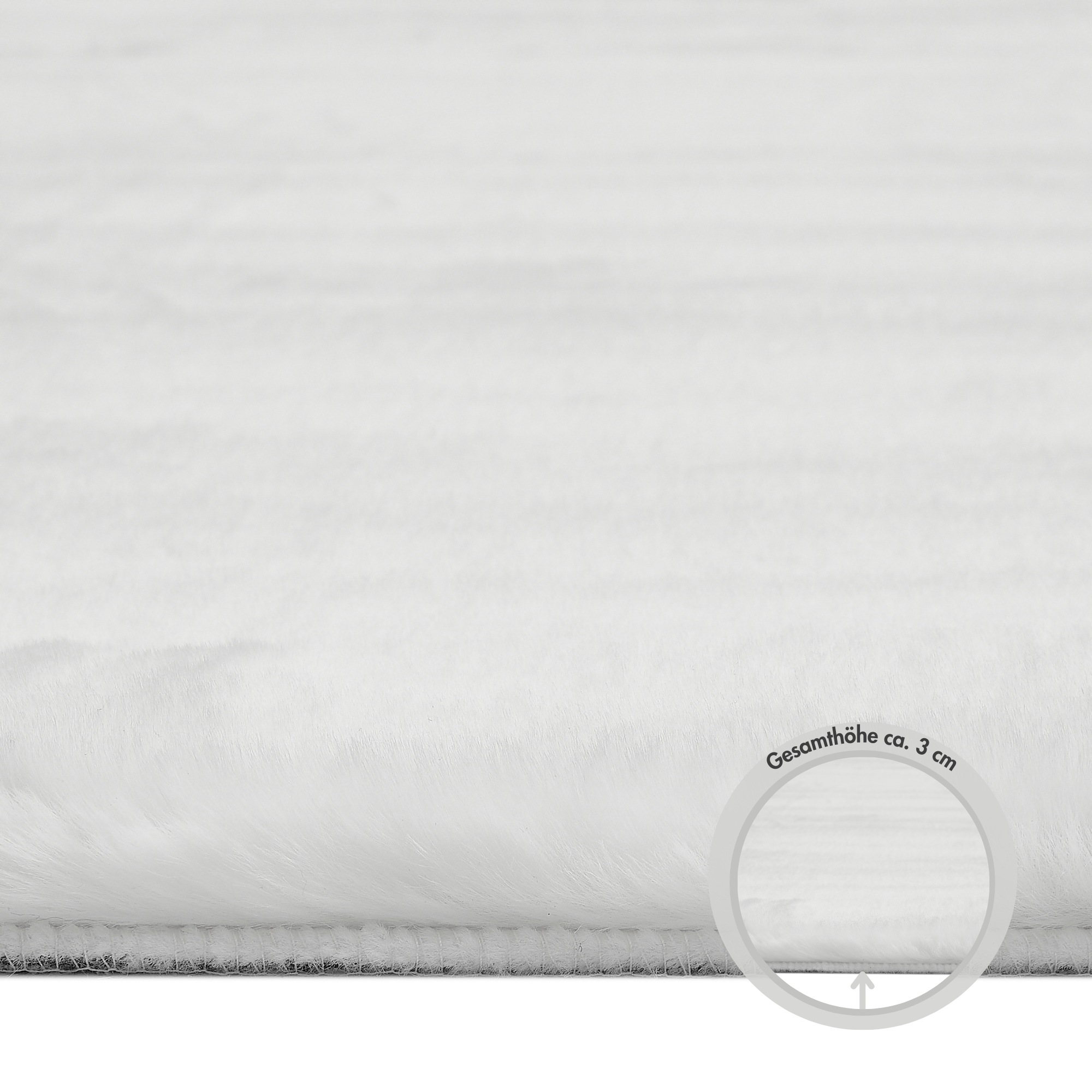 GOODproduct Hochflor-Teppich »Lugano« rechteckig 30 mm Höhe Kunstfell, Uni Farben, sehr weich & kuschelig