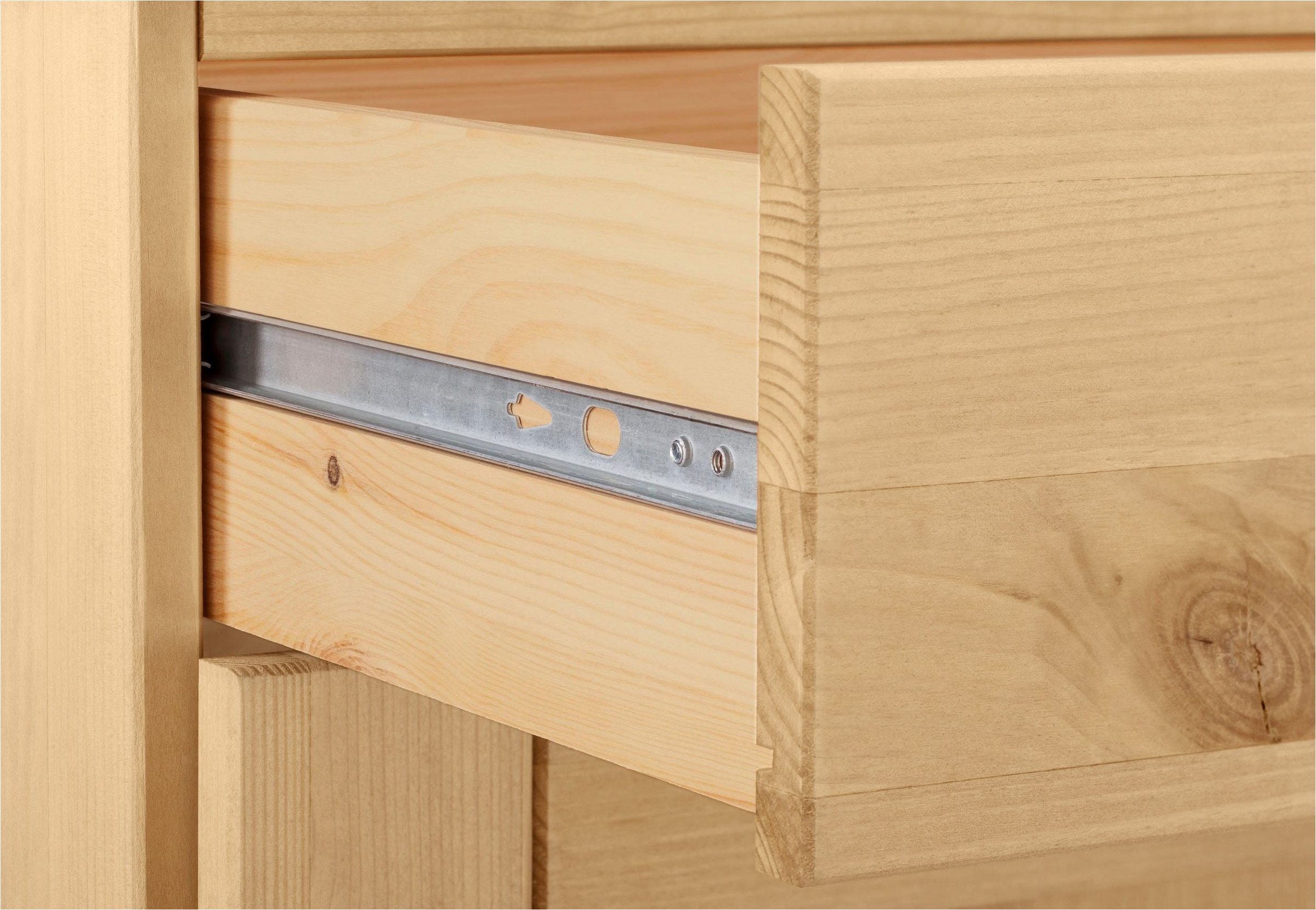 Home affaire Armoire basse »Oslo« 100 cm de large, sans plan de travail, 2 tiroirs, 2 coulisses