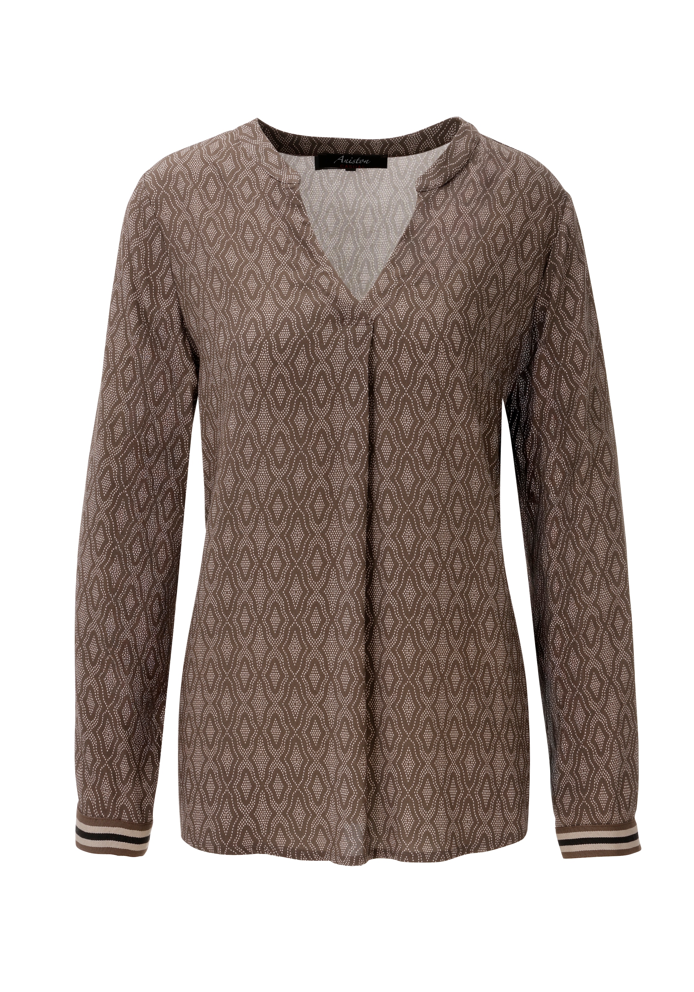 Aniston CASUAL Schlupfbluse mit fantasievollem, grafischen Druck - NEUE KOLLEKTION