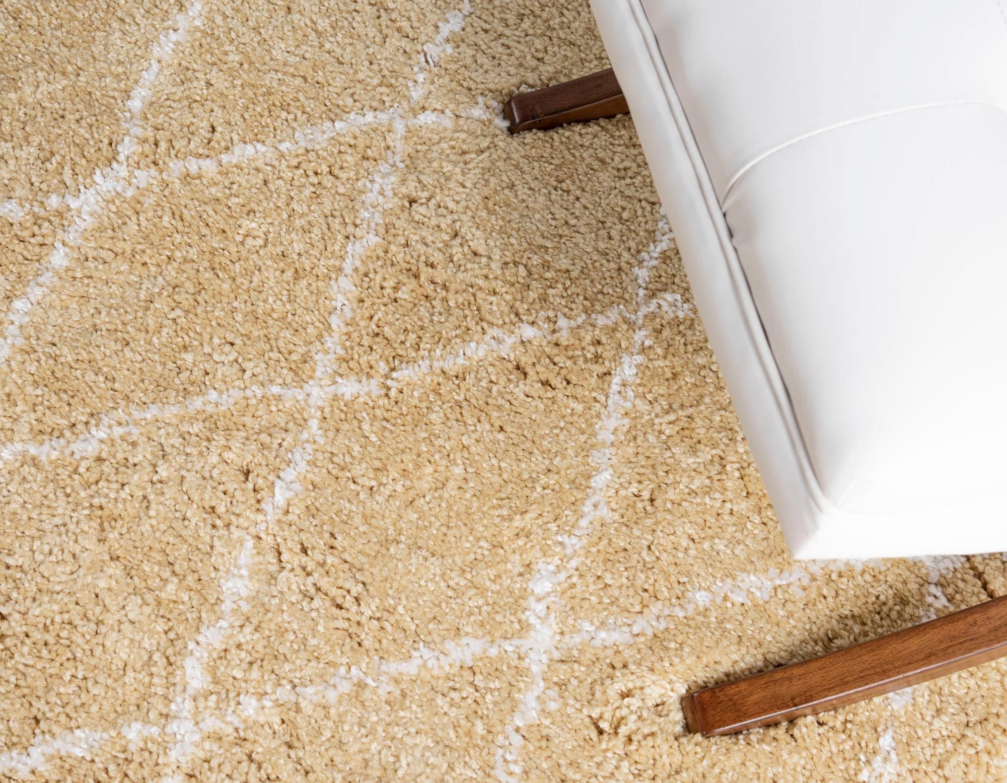 Myflair Möbel & Accessoires Hochflor-Teppich »Temara Shag, LAGERRÄUMUNG« rechteckig 51 mm Höhe gewebt, Rauten Design, weich & kuschelig
