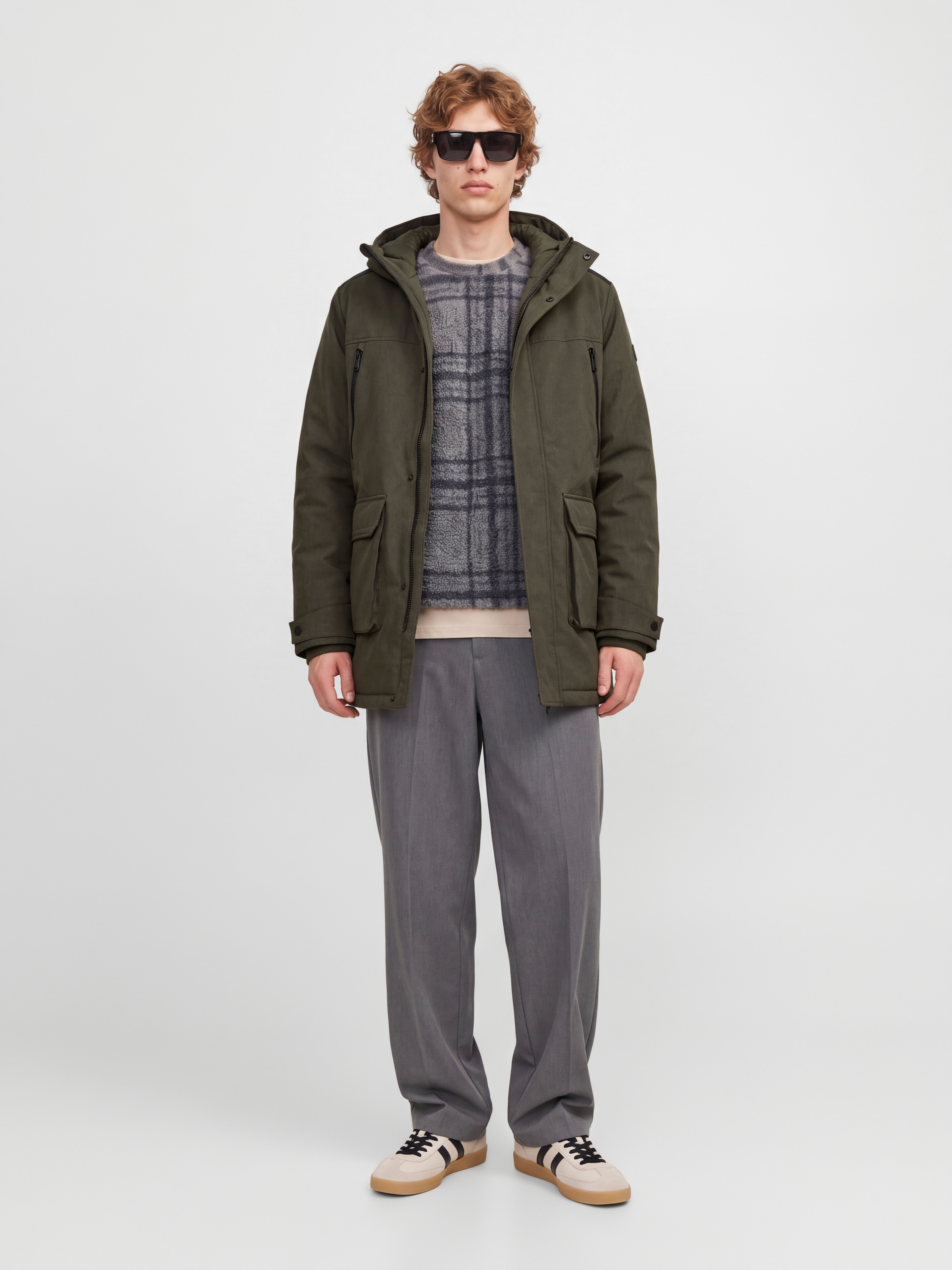Jack & Jones Softshellparka »JJCLARK SOFTSHELL PARKA« mit Kapuze Kunstfaser, regular fit