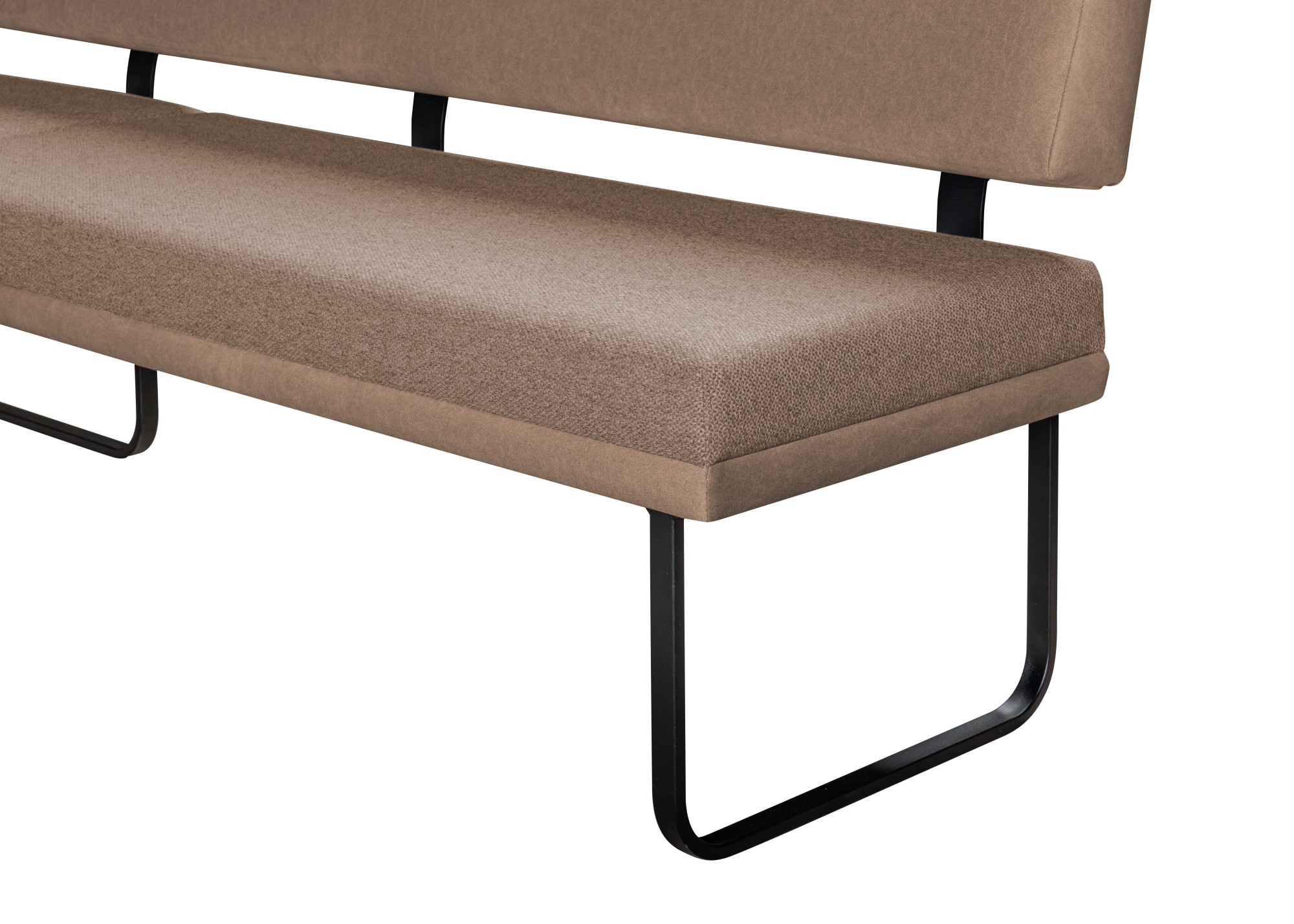 GOODproduct Eckbankgruppe »Gabi Essecke, Sitzgruppe, Eckbankgruppe, Küchenbankgruppe« Set, 4tlg, 4 tlg. tlg. Gestell aus matt-schwarzem Flachmetall, stabil, 2-Stoff-Design