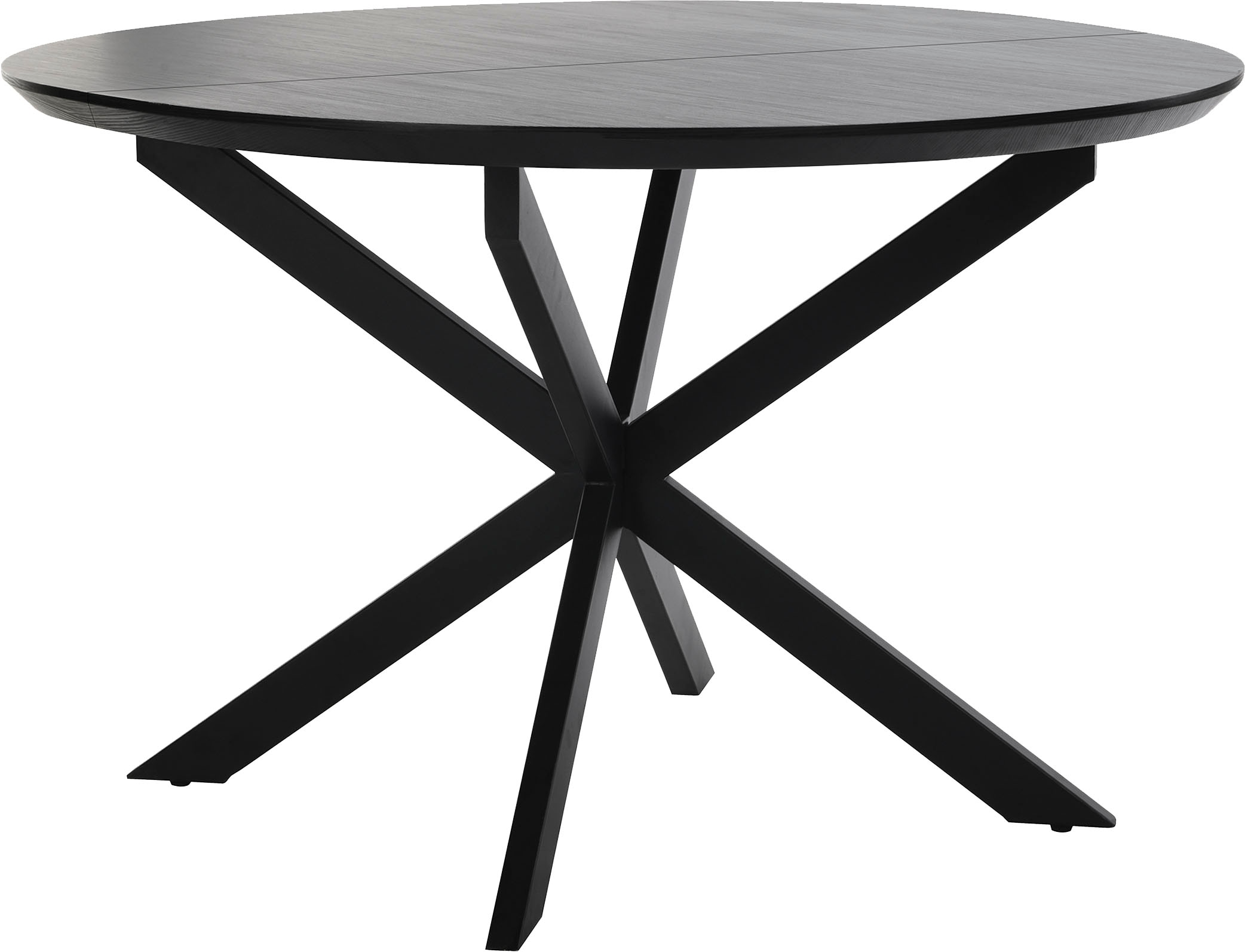 byLIVING Esstisch »Oregon« Auszug 120-160 cm, mit Schweizer Kante, Eichen-Optik schwarz