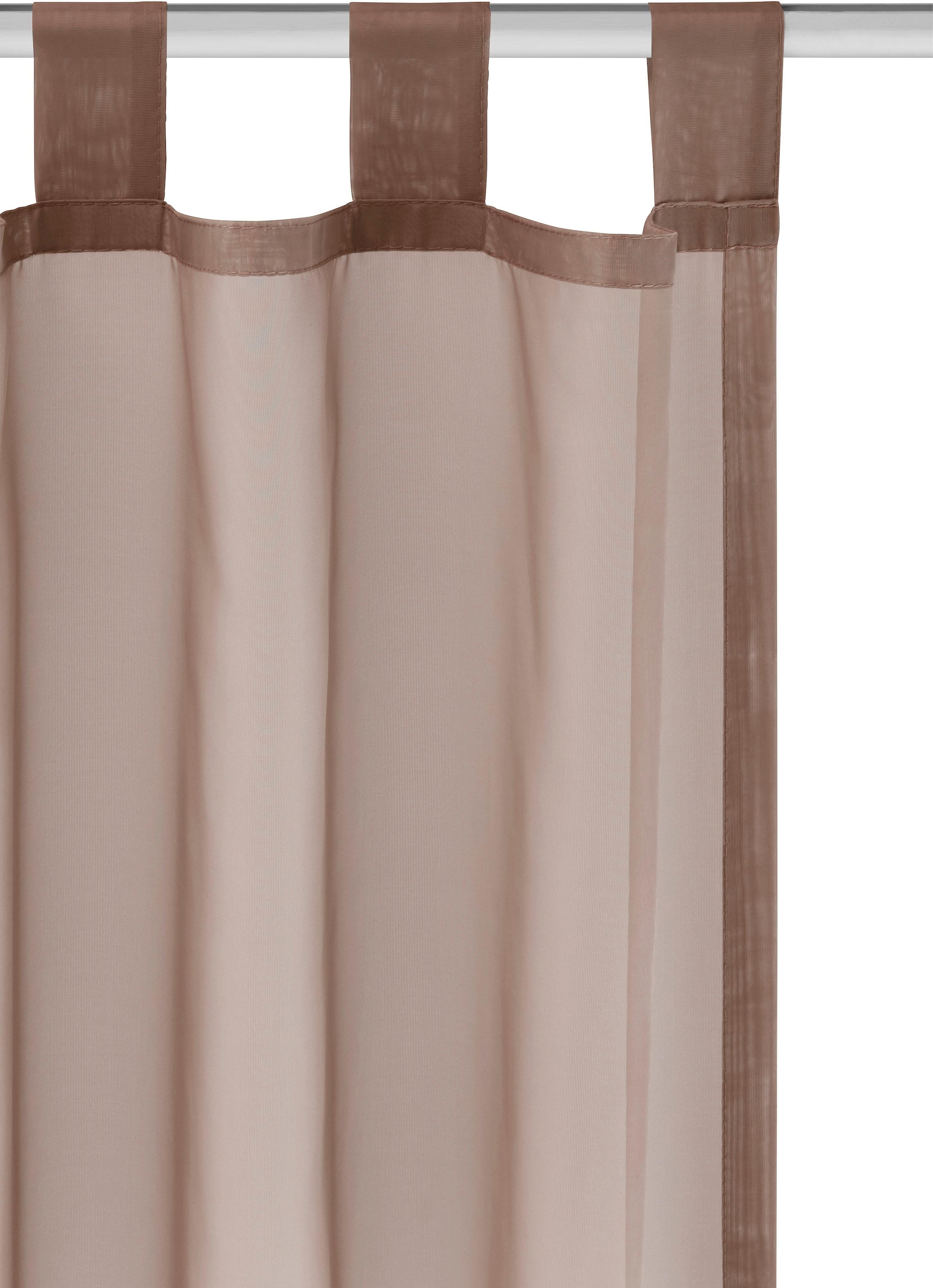 GOODproduct Gardine »XANA« Schlaufen 1 Stk. tlg. Bestseller, einfarbig, 1 bzw. 2 Schals, pflegeleicht, preiswert!