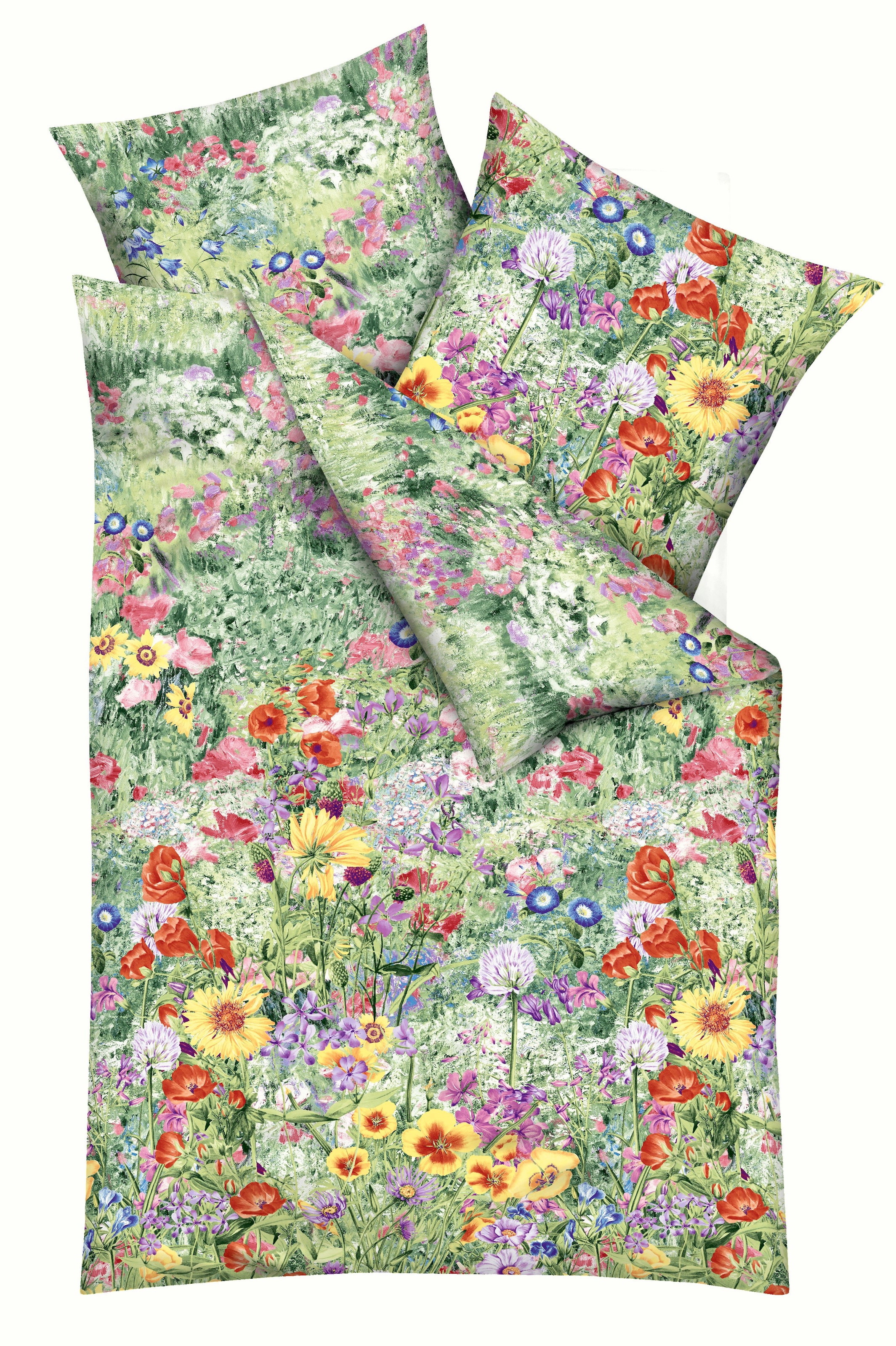 Kaeppel Linge de lit »Farm Garden« 2 cuis avec fleurs