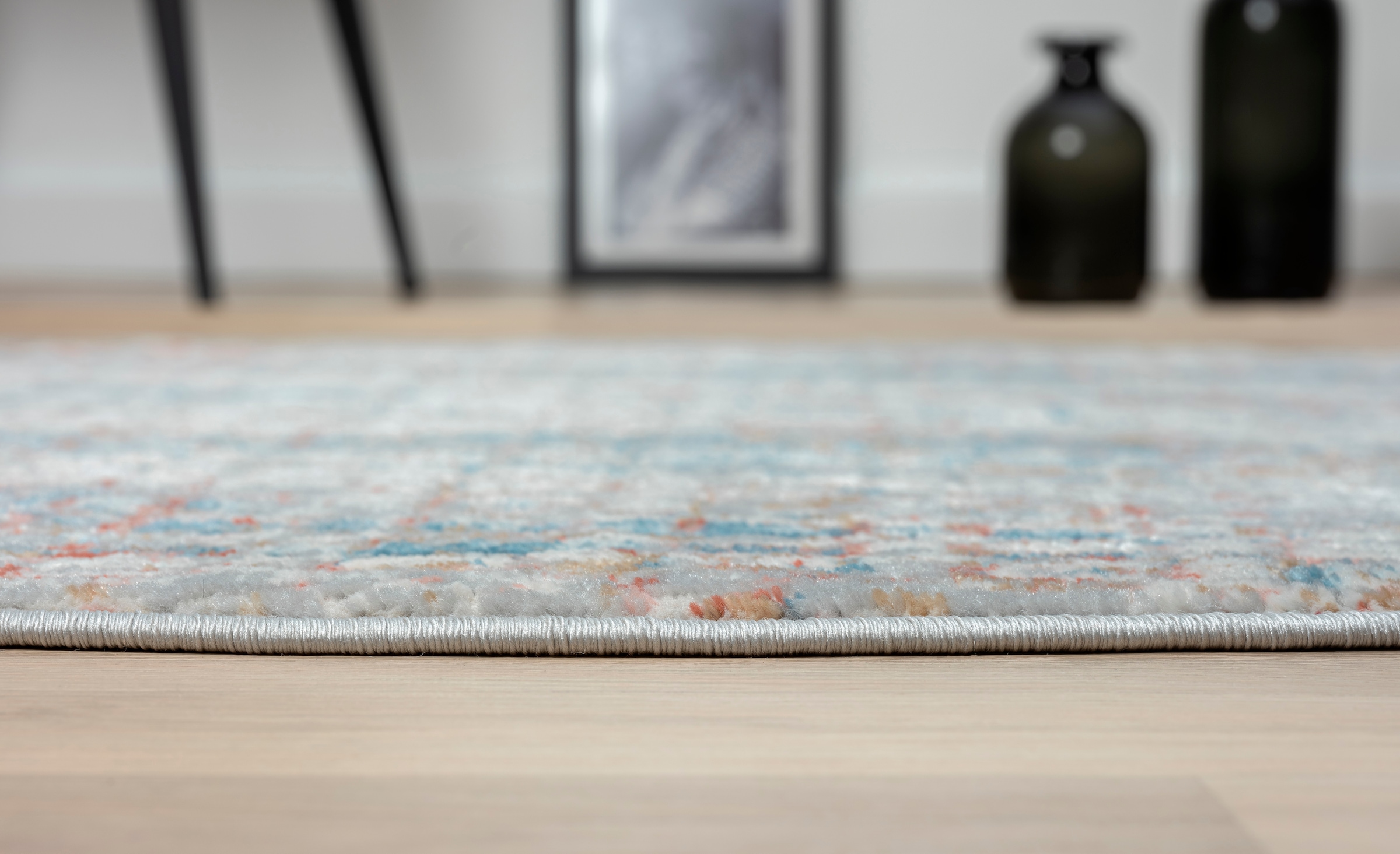 GOODproduct Teppich »Myrah« rund 8 mm Höhe Kurzflor, modernes Design, pflegeleicht, Wohnzimmer