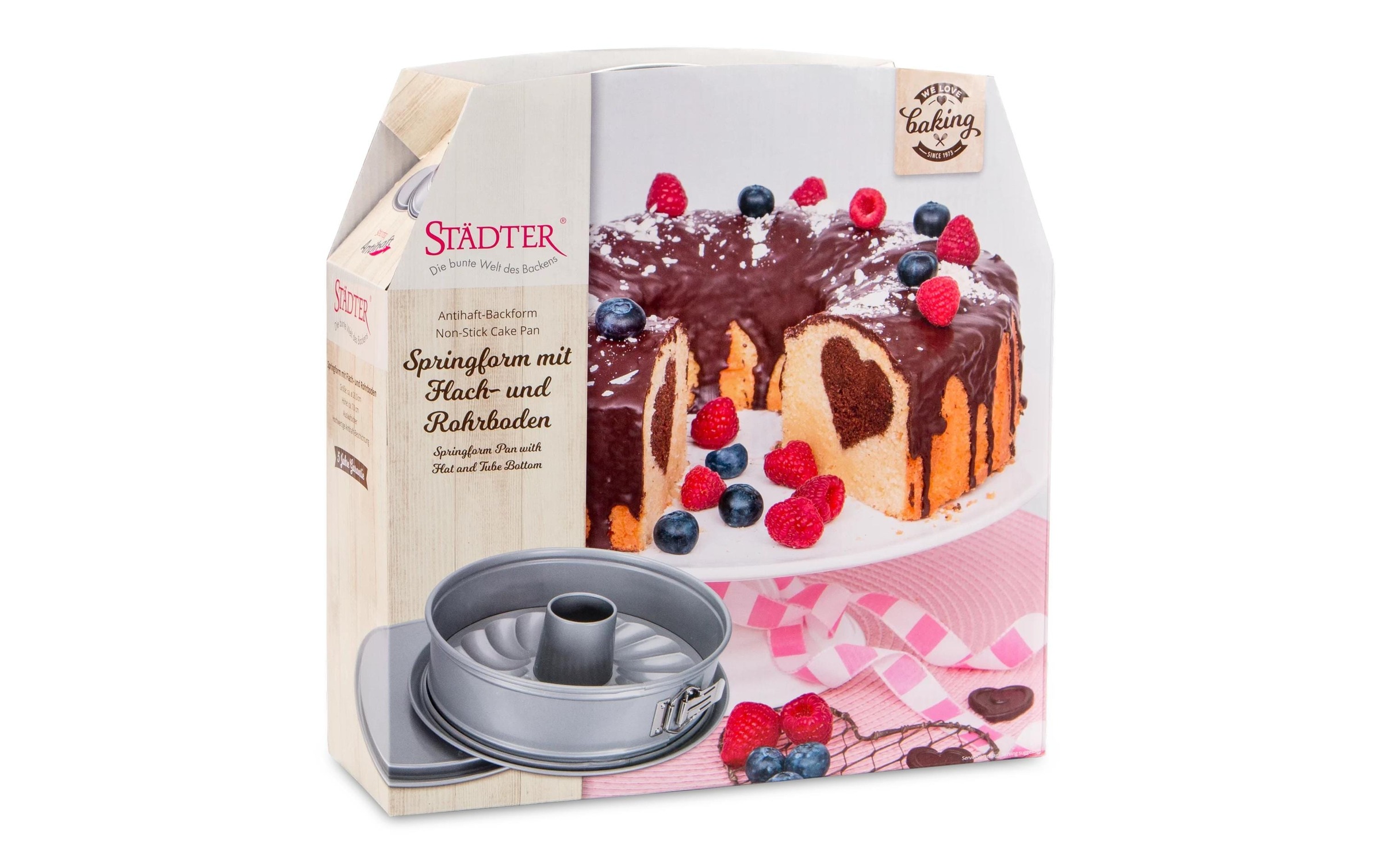 STÄDTER Backform »mit Flach.- und Rohrboden«
