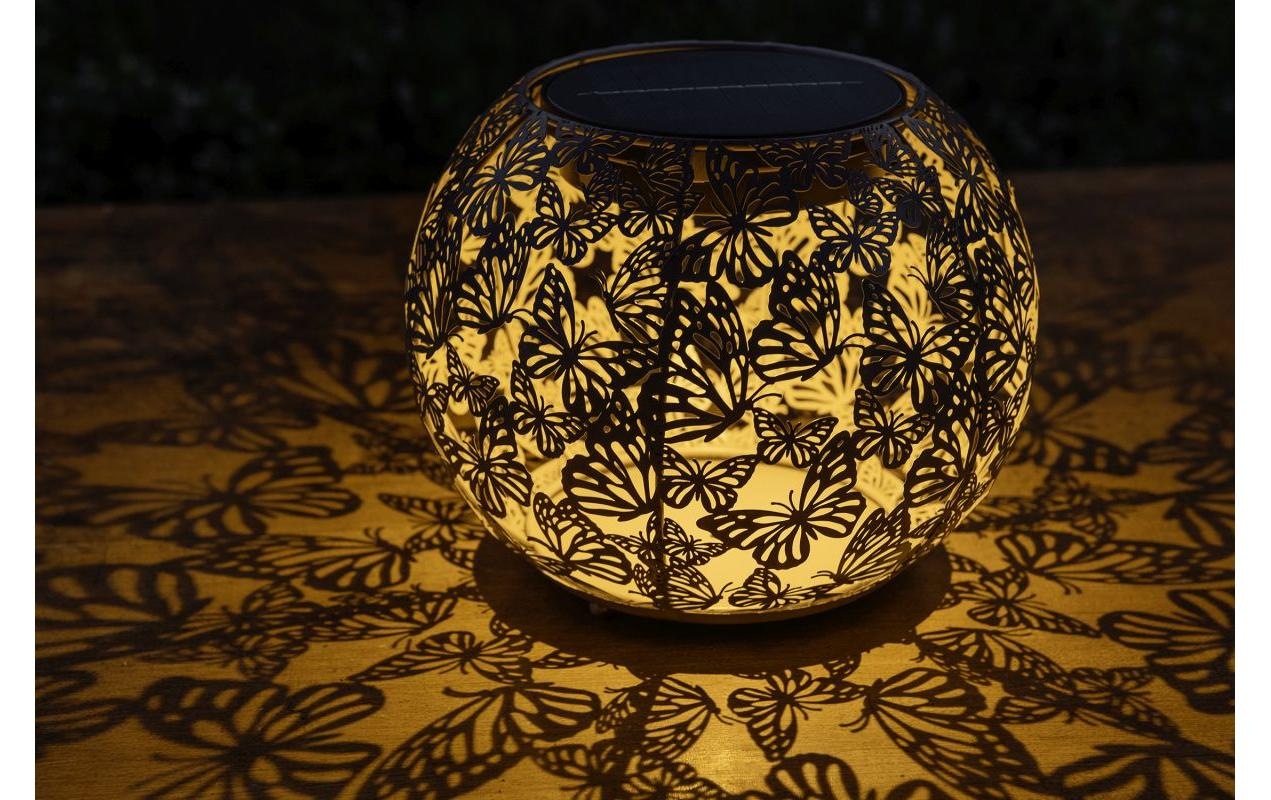STT LED Solarleuchte »Globe Farfalla« Warmweiss