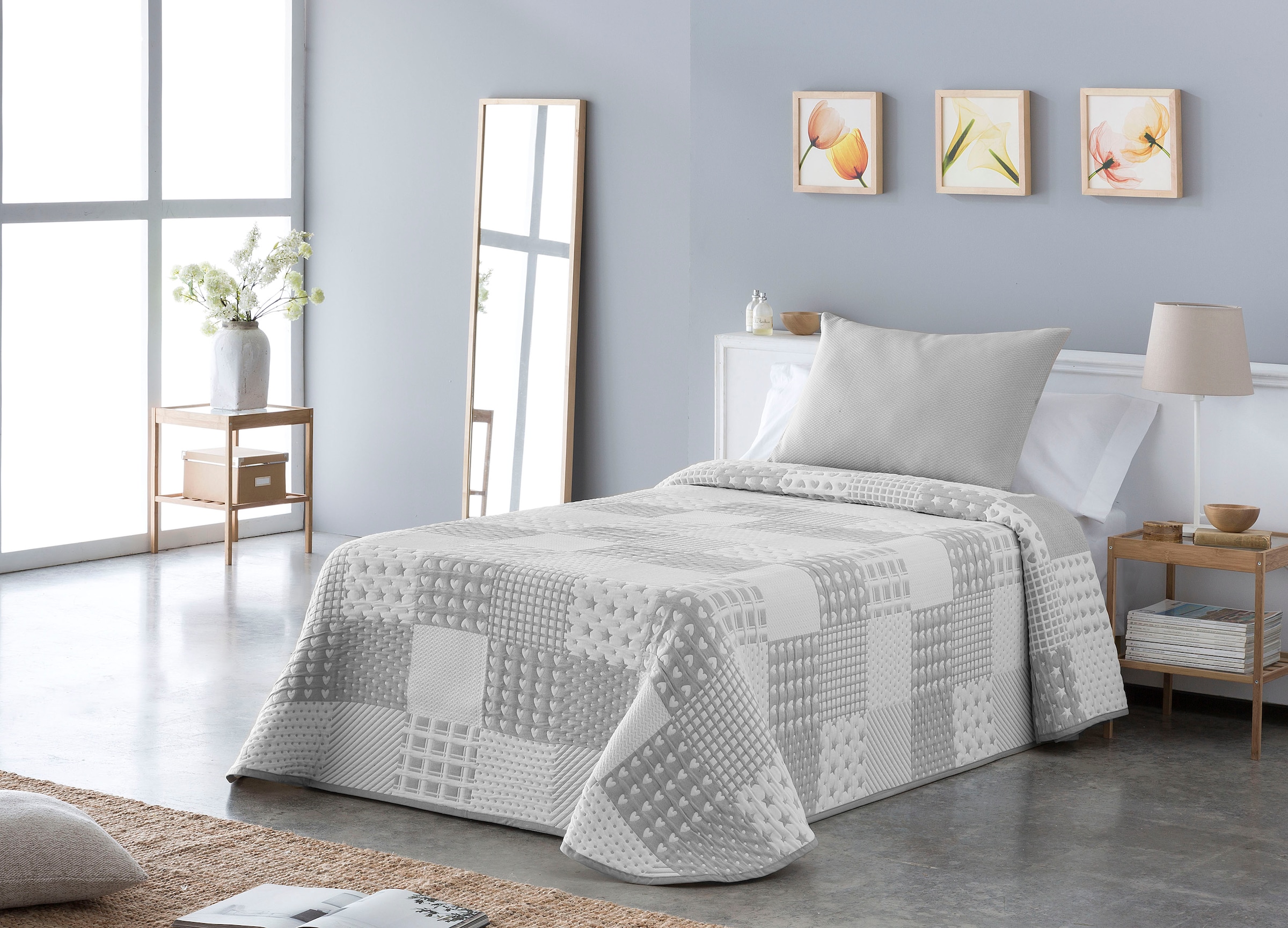 GOODproduct Tagesdecke »Gretje gesteppte Tagesdecke für Kinder, Tagesdecke im Patchwork-Design«