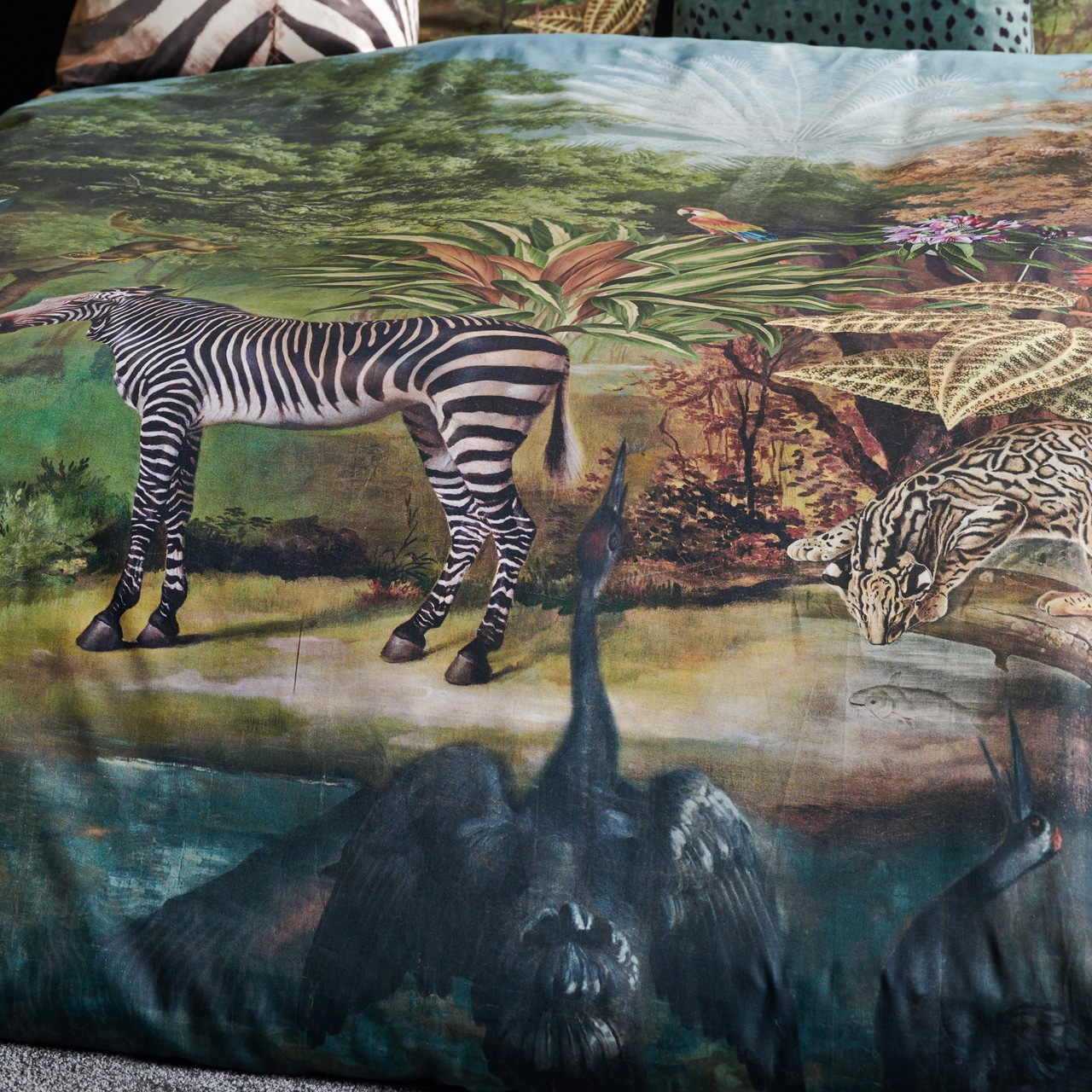 APELT Linge de lit »Freddy« 2 cuis avec animaux exotiques