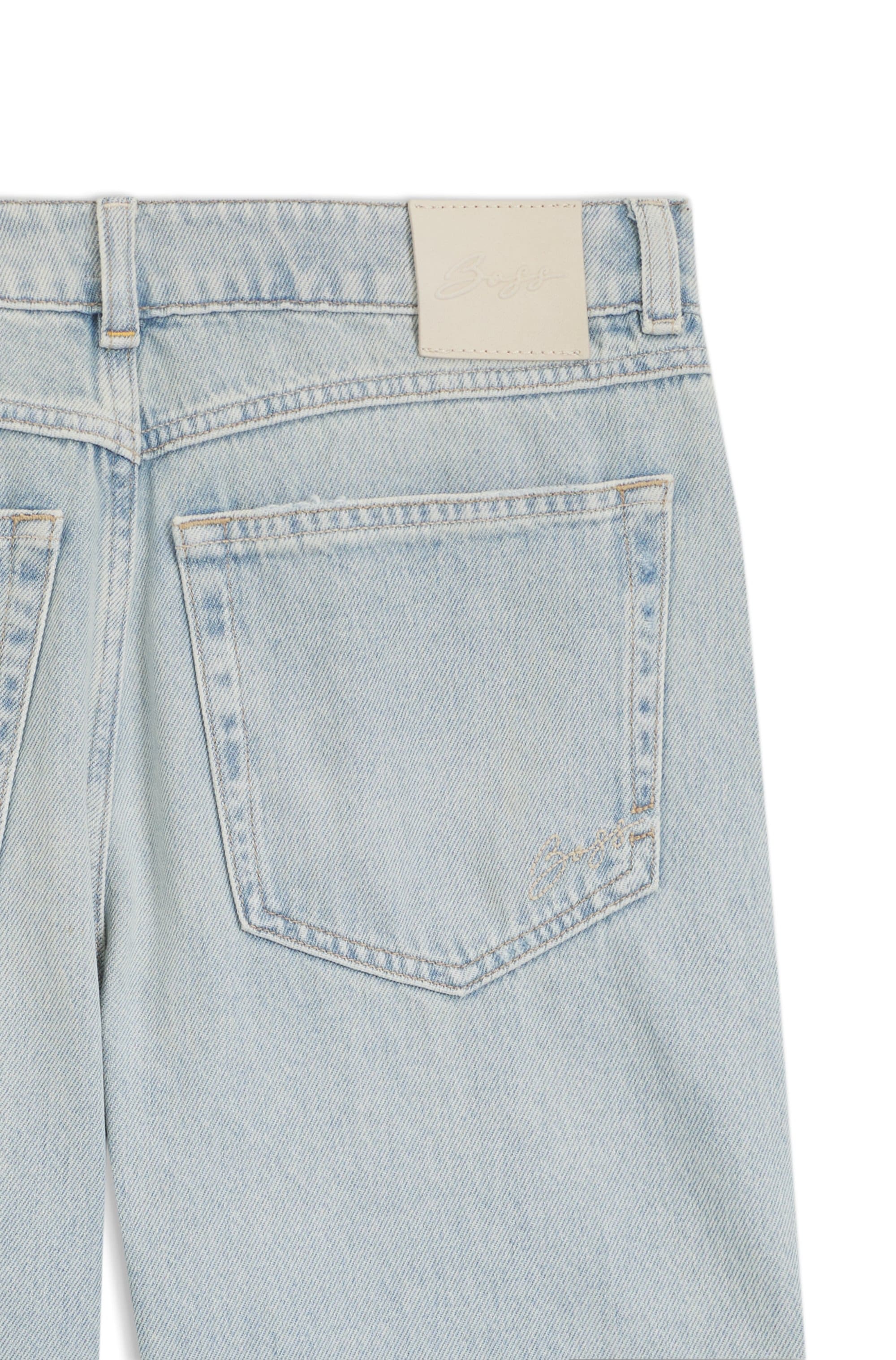 BOSS ORANGE Jeans taille haute »BALOON HR 1.0 Premium Damenmode« avec pinces, effets destroyed