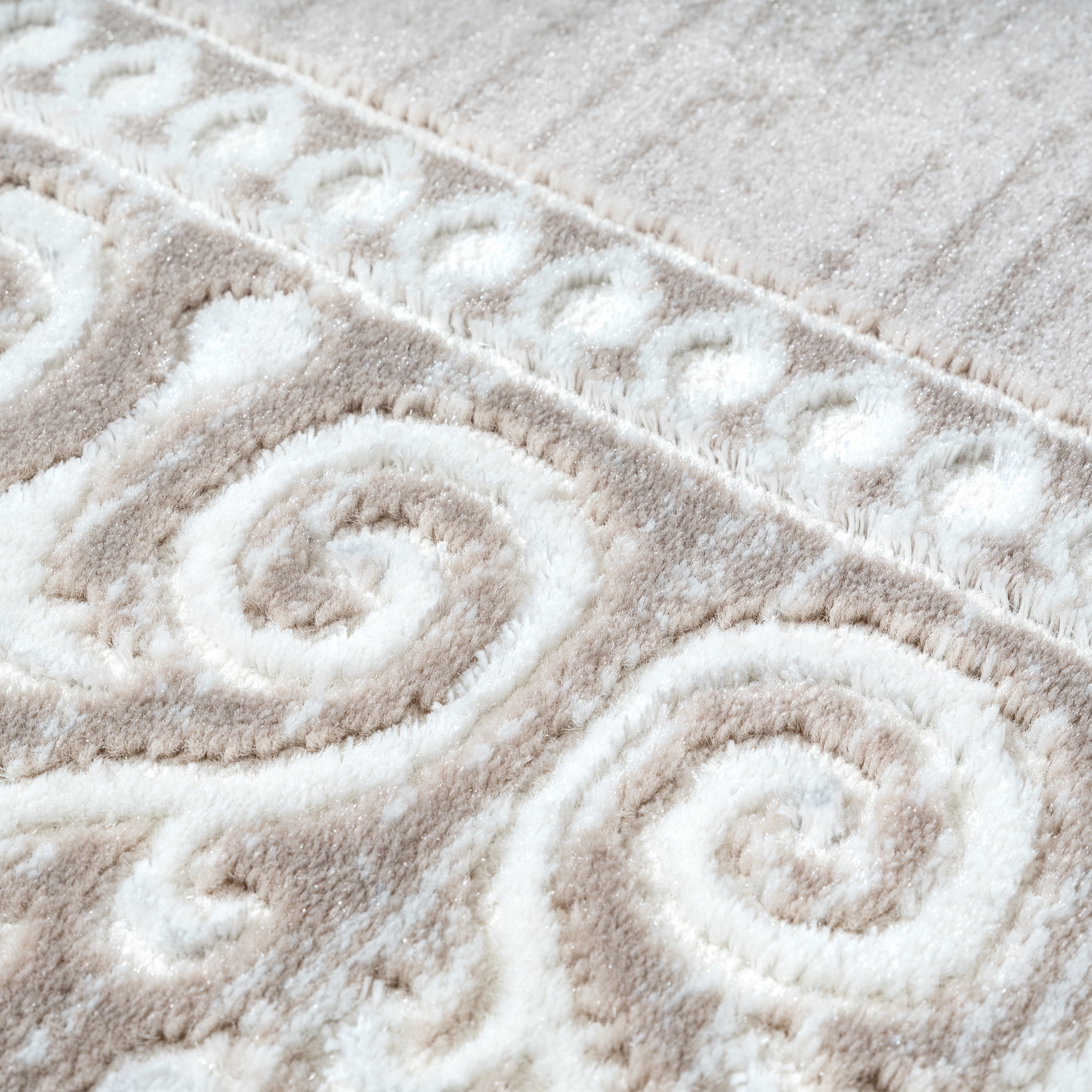 Sanat Teppich »Harmony 3204 , auch als Läufer und rund« rechteckig 12 mm Höhe Wohnzimmer, Kurzflor, modern,  Orient Optik, Schlafzimmer