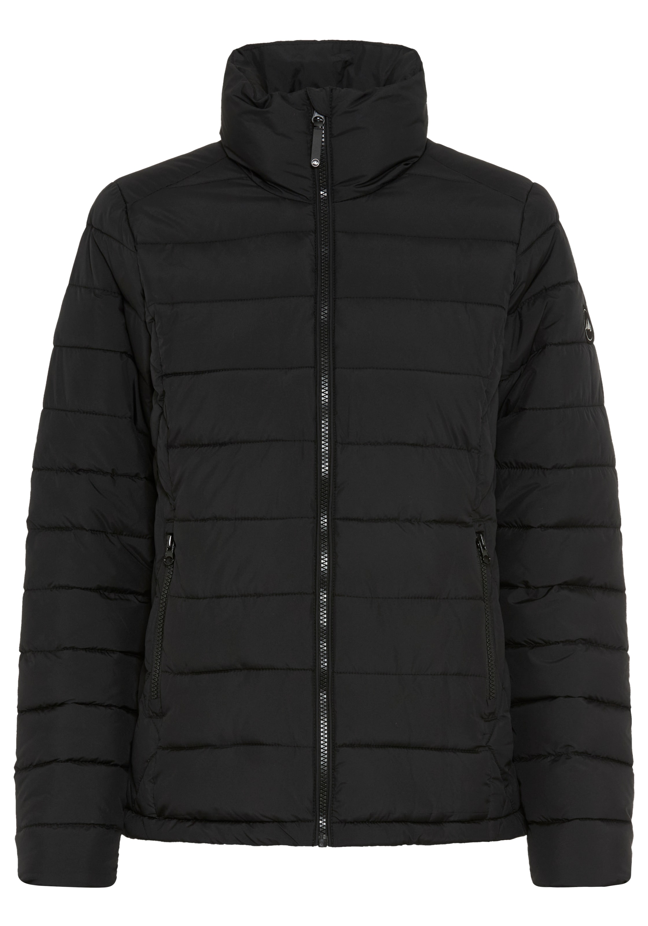 Polarino Veste matelassée veste légère de mi-saison avec empiècement latéral et col montant