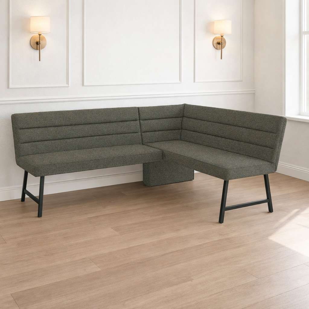 GOODproduct Banc d'angle »Oregon Küchenbank, Polsterbank, Esszimmerbank, 177x140 cm« banc moderne et couleurs, nombre de places assises : 4/5, librement positionnable dans la pièce