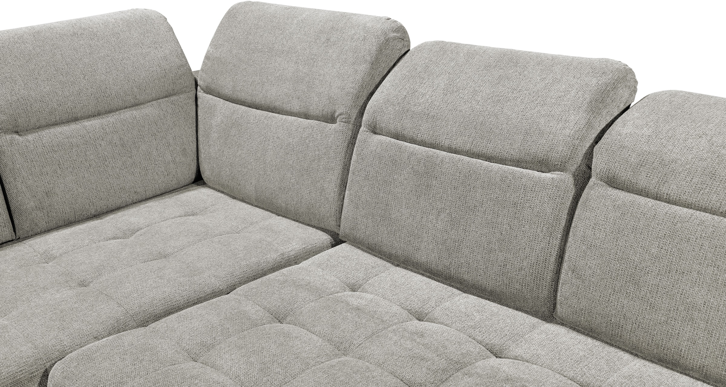 ED EXCITING DESIGN Canapé d'angle »Rockdale L-Form mit Bettfunktion, Bettkasten« Kopfteilverstellung, Sitztiefenverstellung & USB-Port