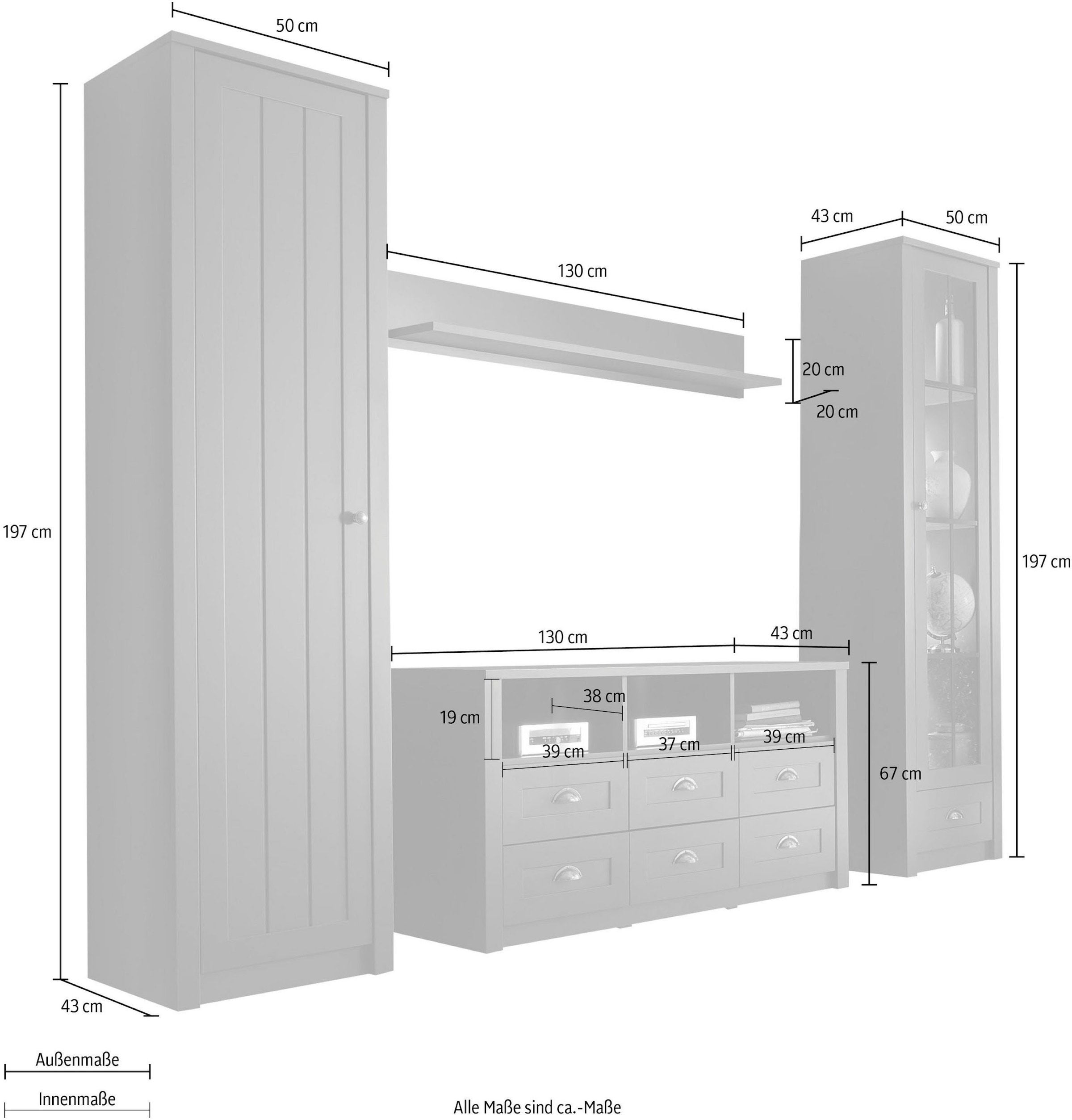 Home affaire Meuble mural »Ascot«