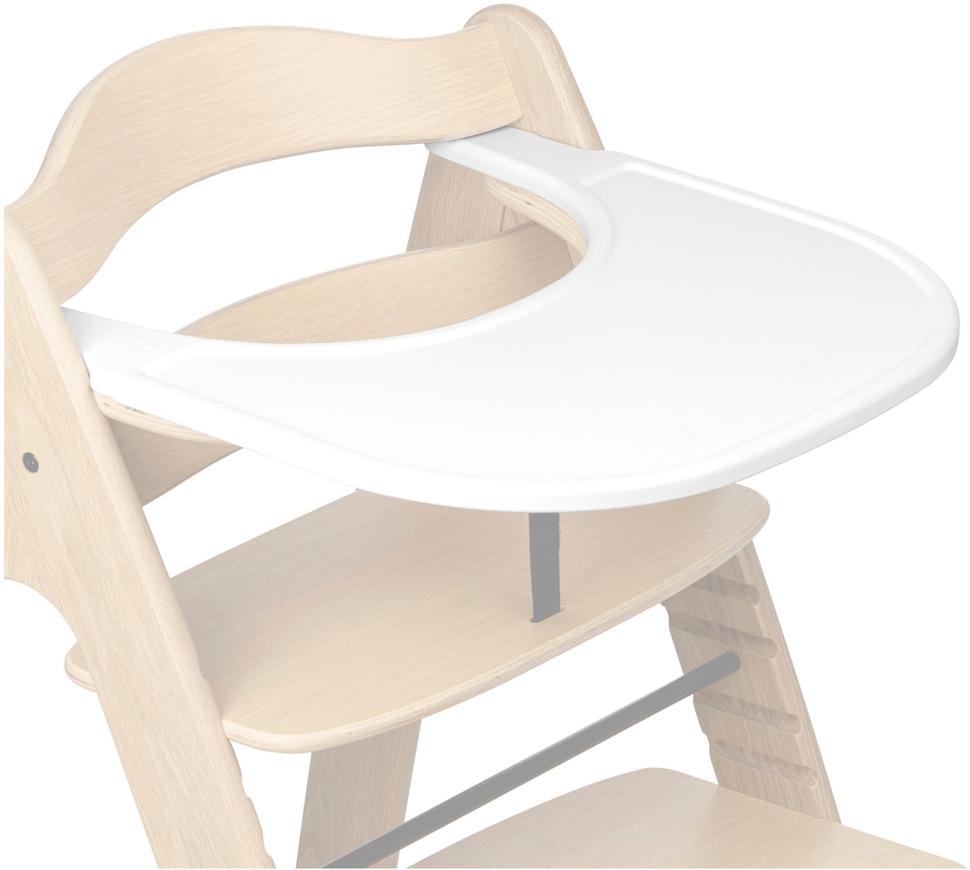 Hauck Hochstuhltablett »Arketa Click Tray, White« aus recyceltem Material