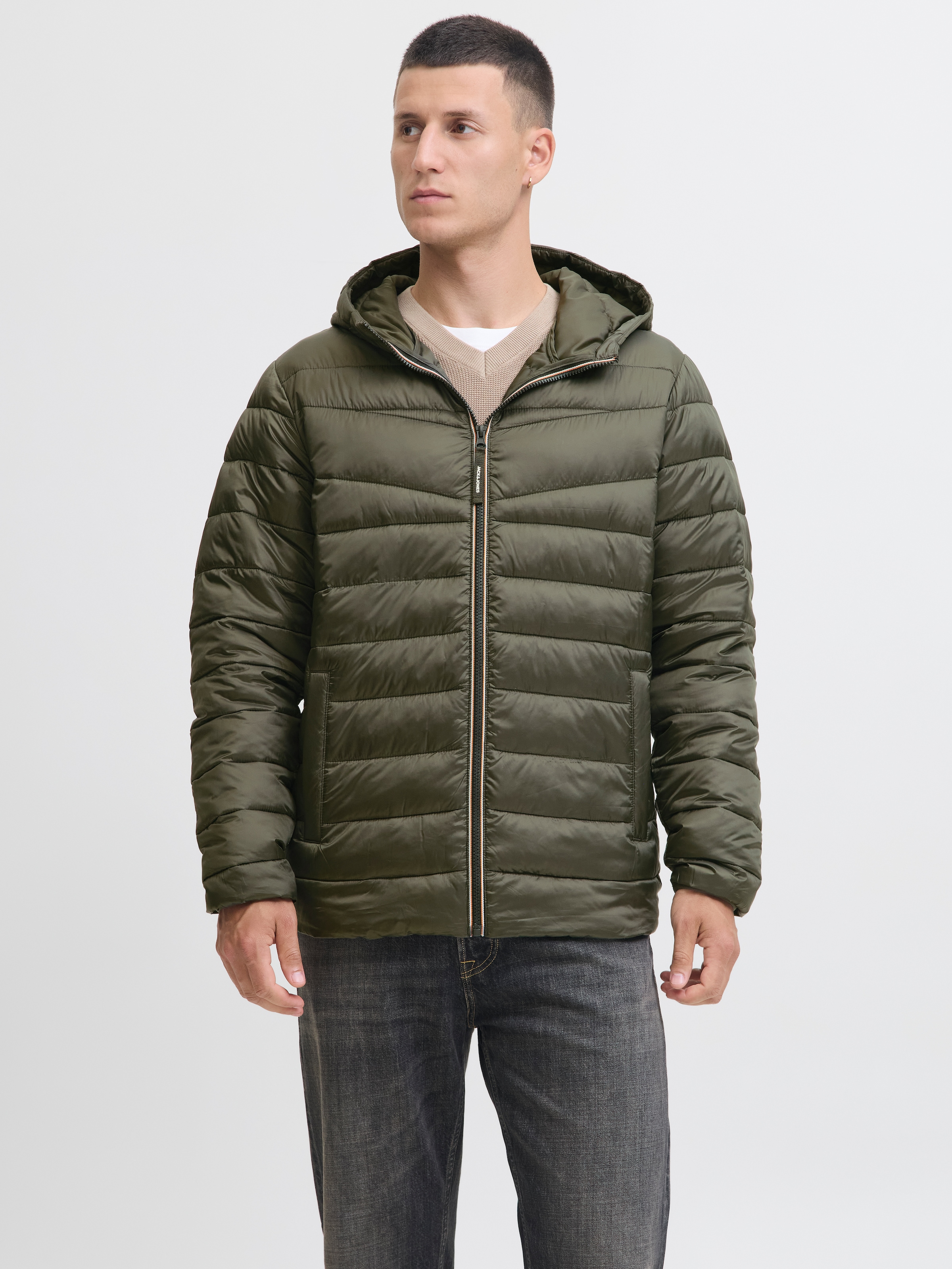 Jack & Jones Steppjacke »JJWEST LIGHT PUFFER HOOD« mit Kapuze