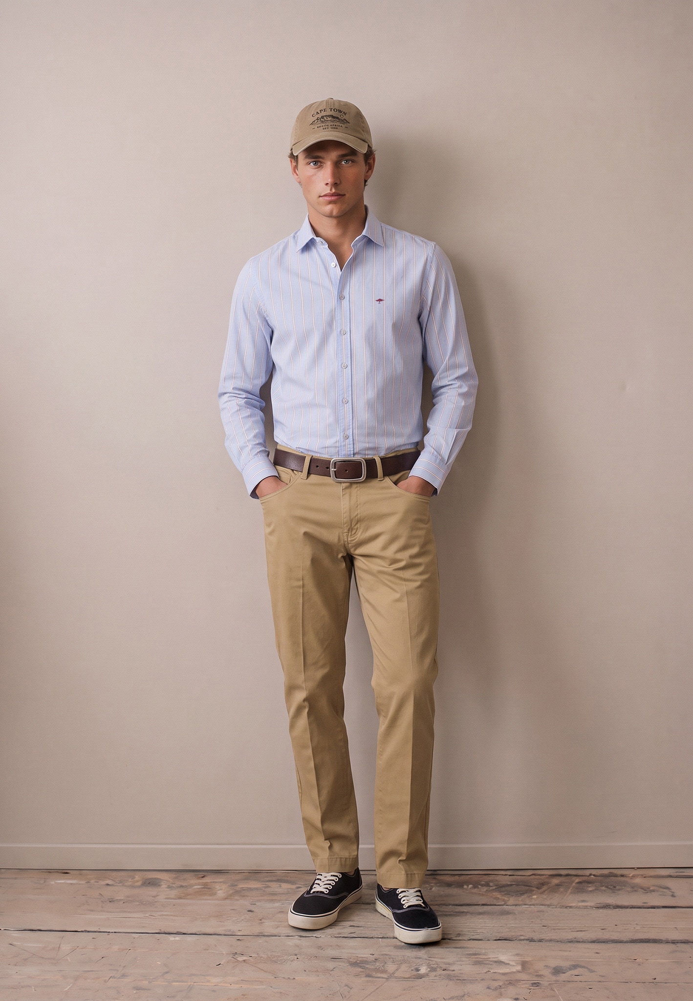 FYNCH-HATTON Chemise à manches longues au design rayé