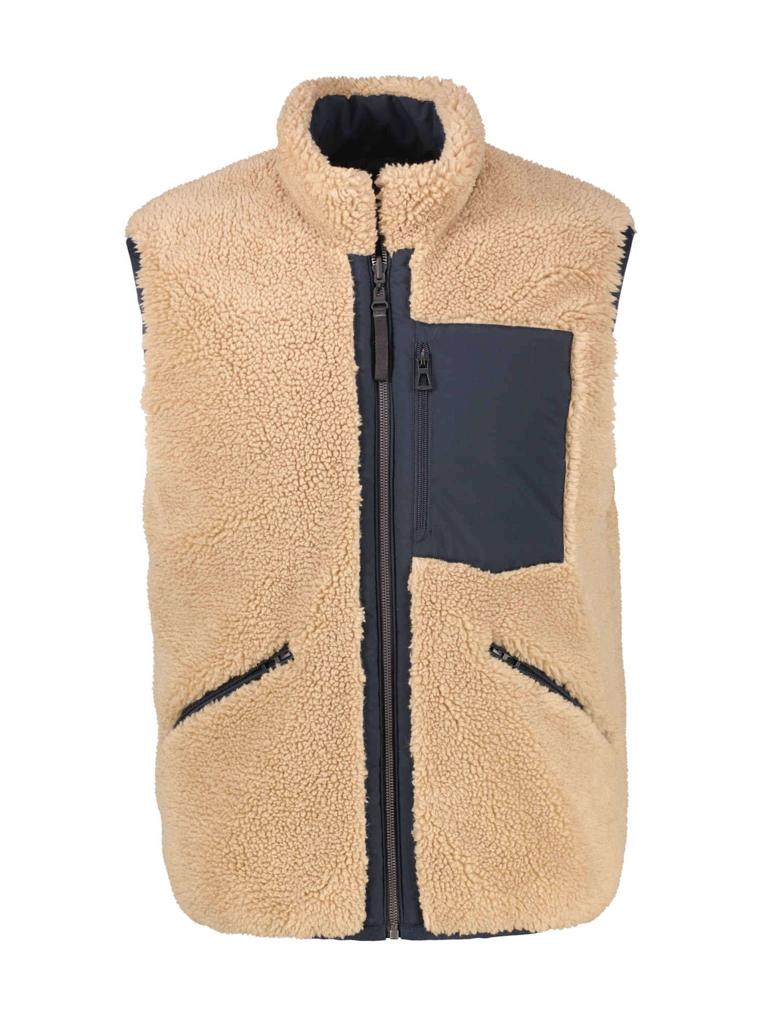 LERROS Gilet réversible avec col montant et fermeture éclair
