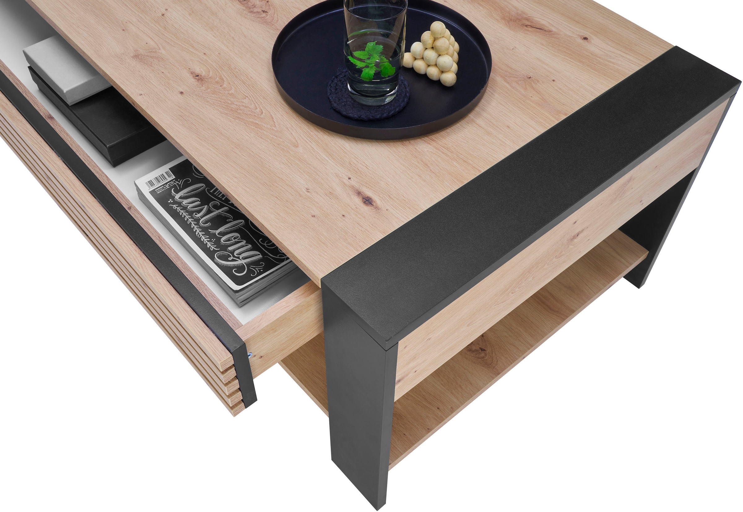Stolkom Couchtisch »Felipe, TOPSELLER!« Wohnzimmertisch, OTTOs Choice,  mit Schubkasten, Wohnzimmertisch in Eiche Artisan Dekor