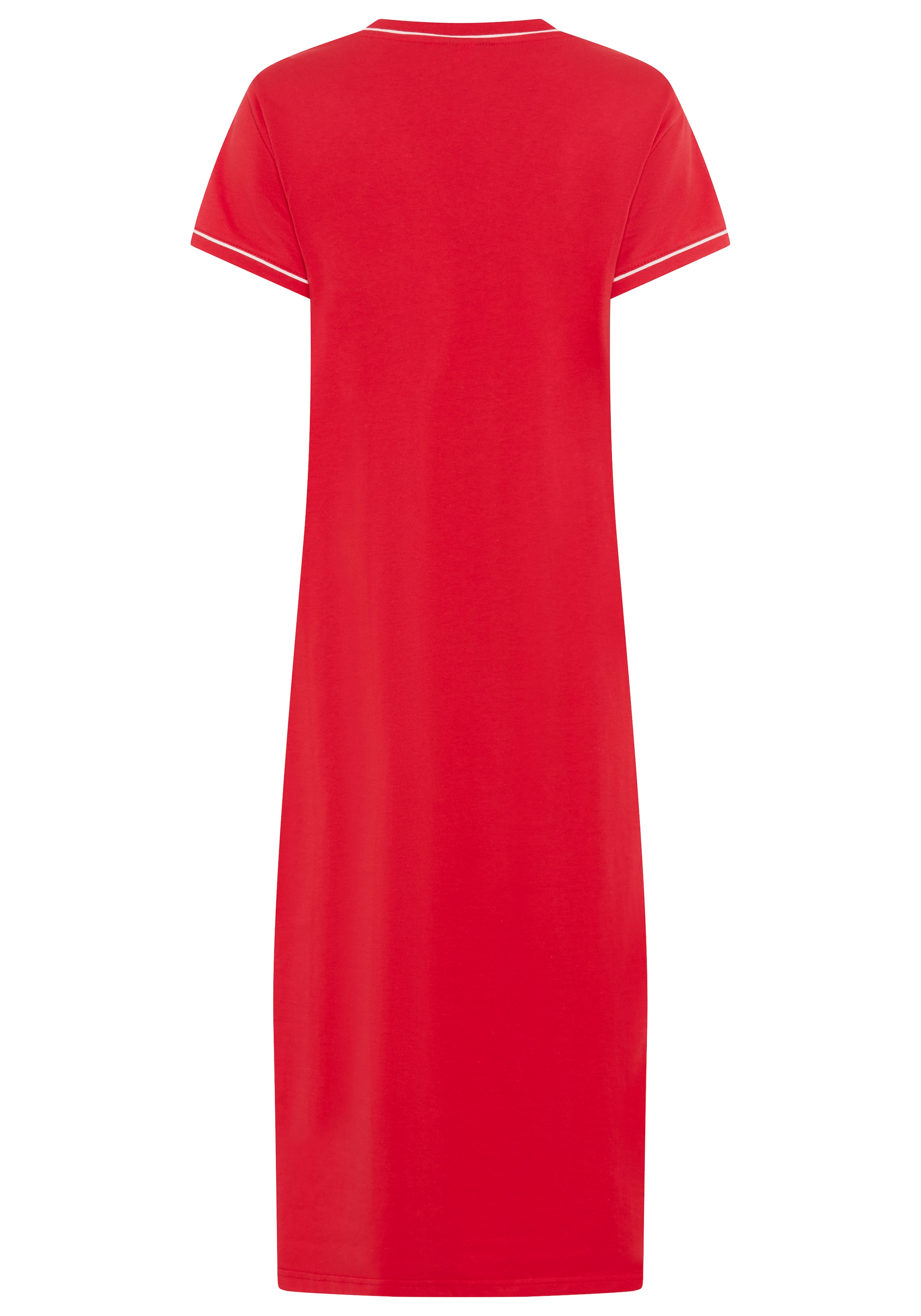 H.I.S Chemise de nuit 1 tlg. Poche poitrine avec des bordures passepoilées de couleur contrastante
