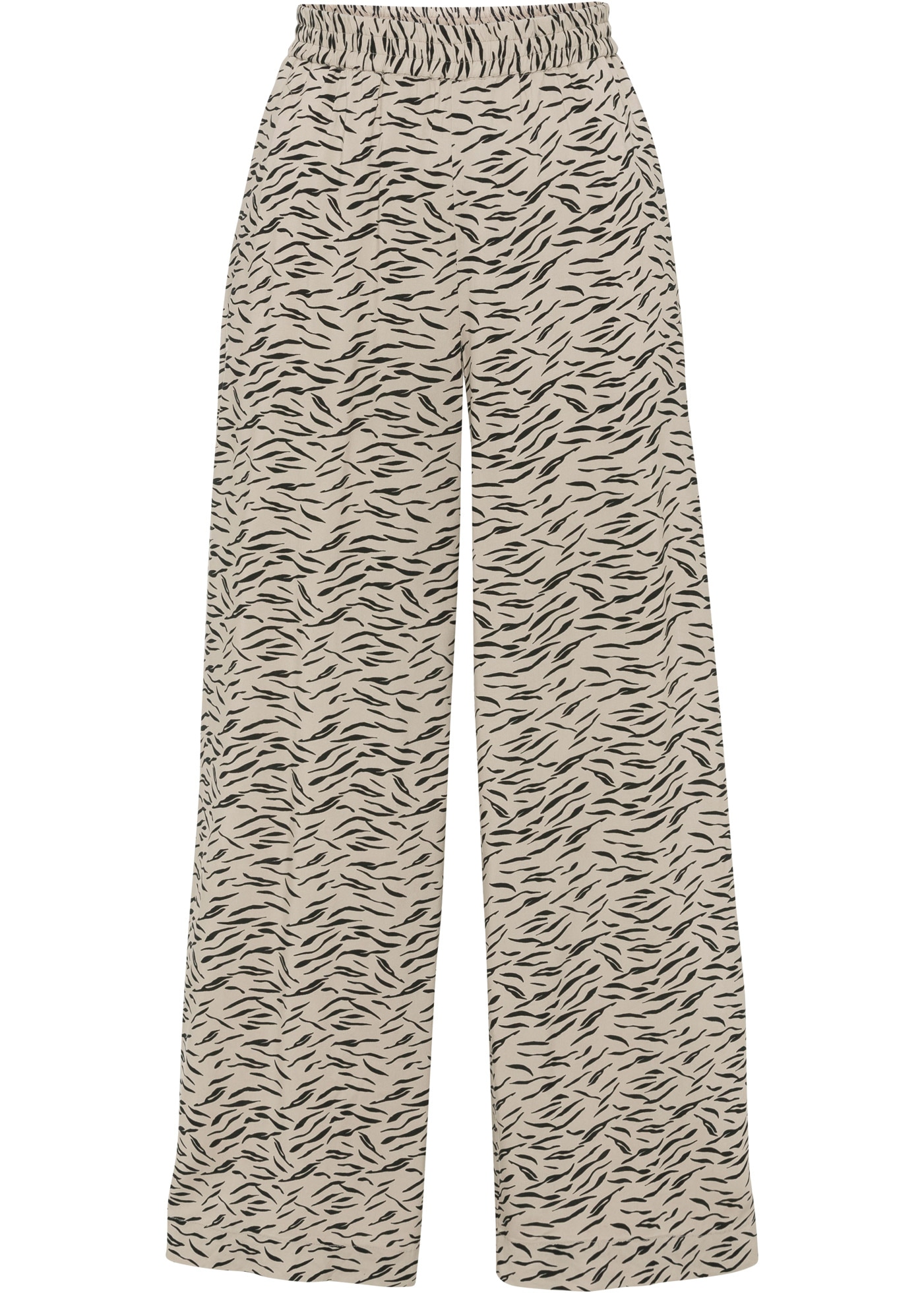 bonprix Pantalon palazzo  aus Viskose, lockere Passform, weiter Bein, casual Stil