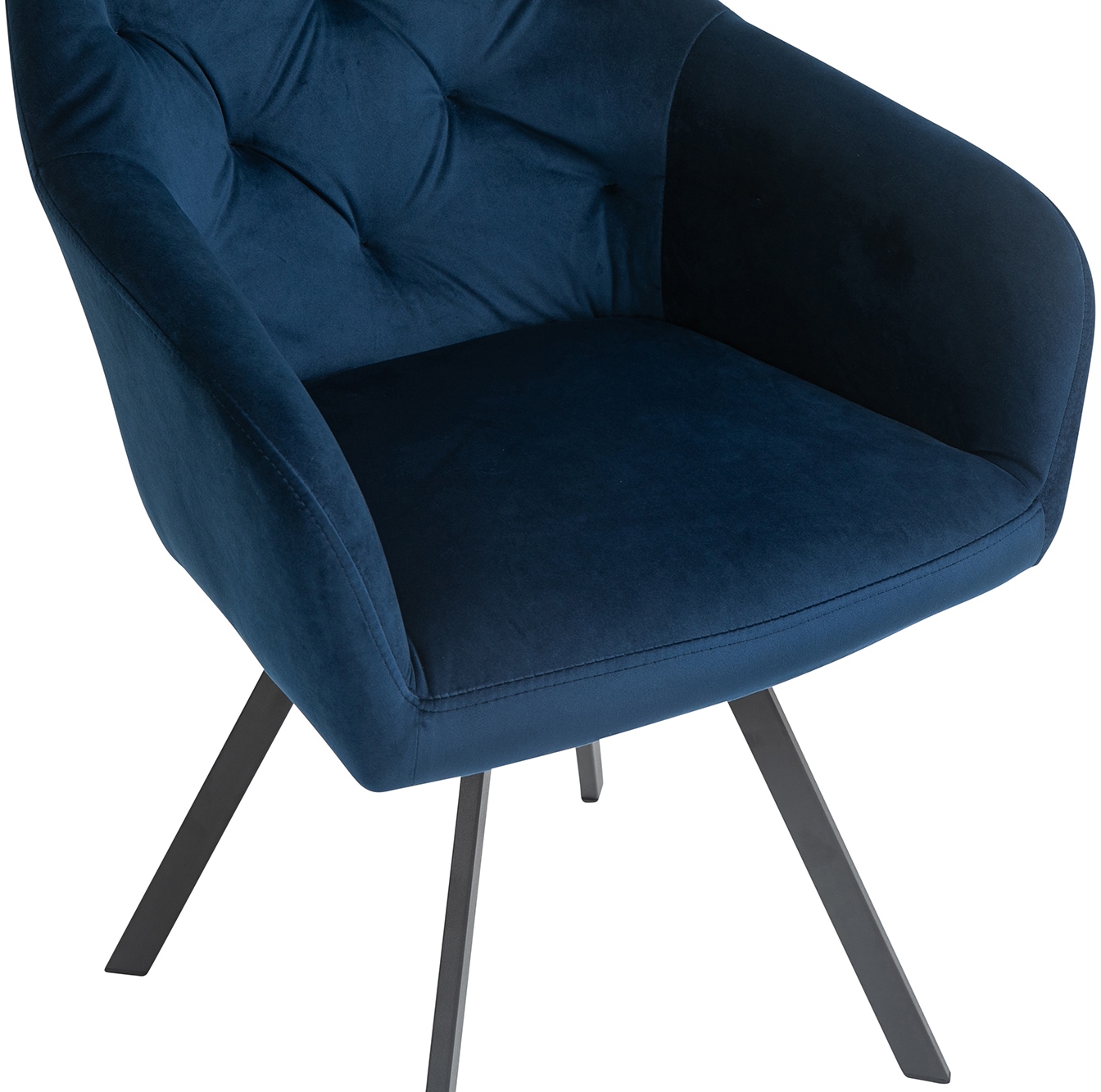 SalesFever Essgruppe »Stilvolle Essgruppe« Set, 5 Stk. tlg. 5-teilige Sitzgruppe mit 360° Drehplatte und echter Baumkante